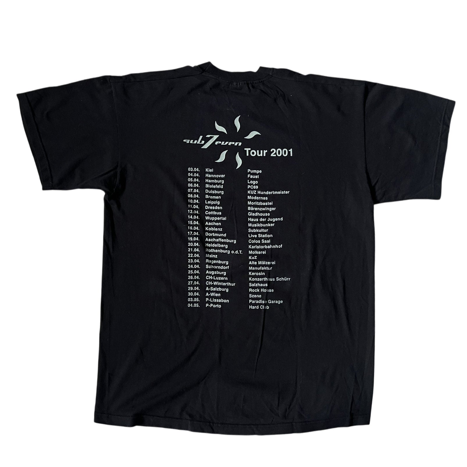 Vintage Sub7even Band Merch 2001 Tour T-shirt (XL)