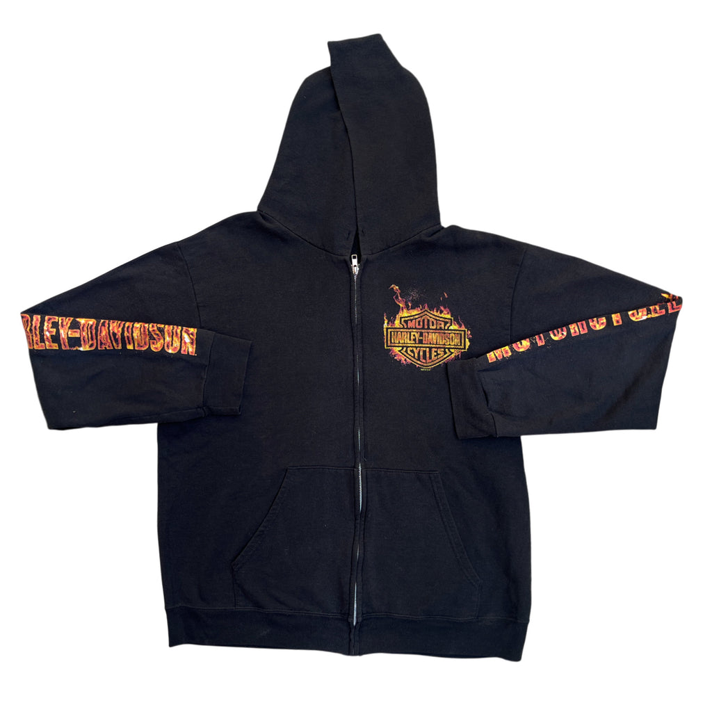 Harley Davidson Germany Flame Zip Up Hoodie (M-L)