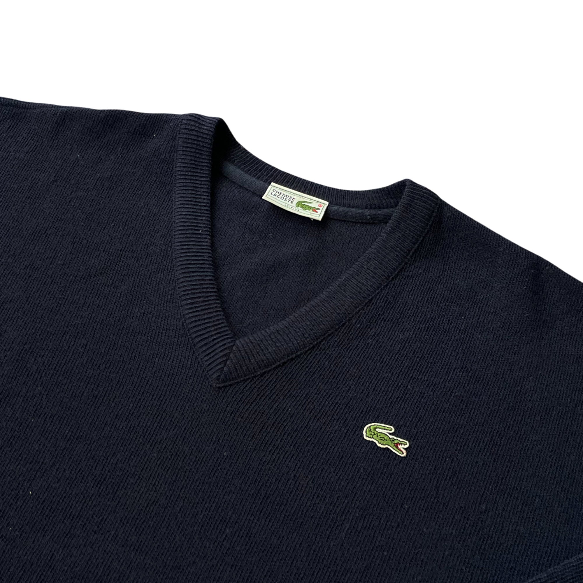 Vintage 90's Lacoste France V-Neck Sweater (XL)