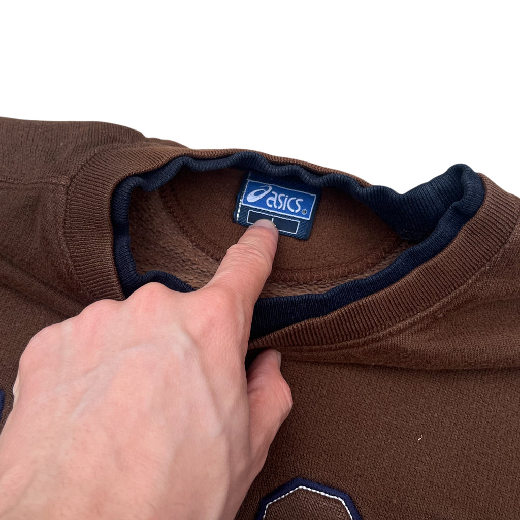 Vintage 90's Asics Embroidery Fleece x Sweatshirt (L)