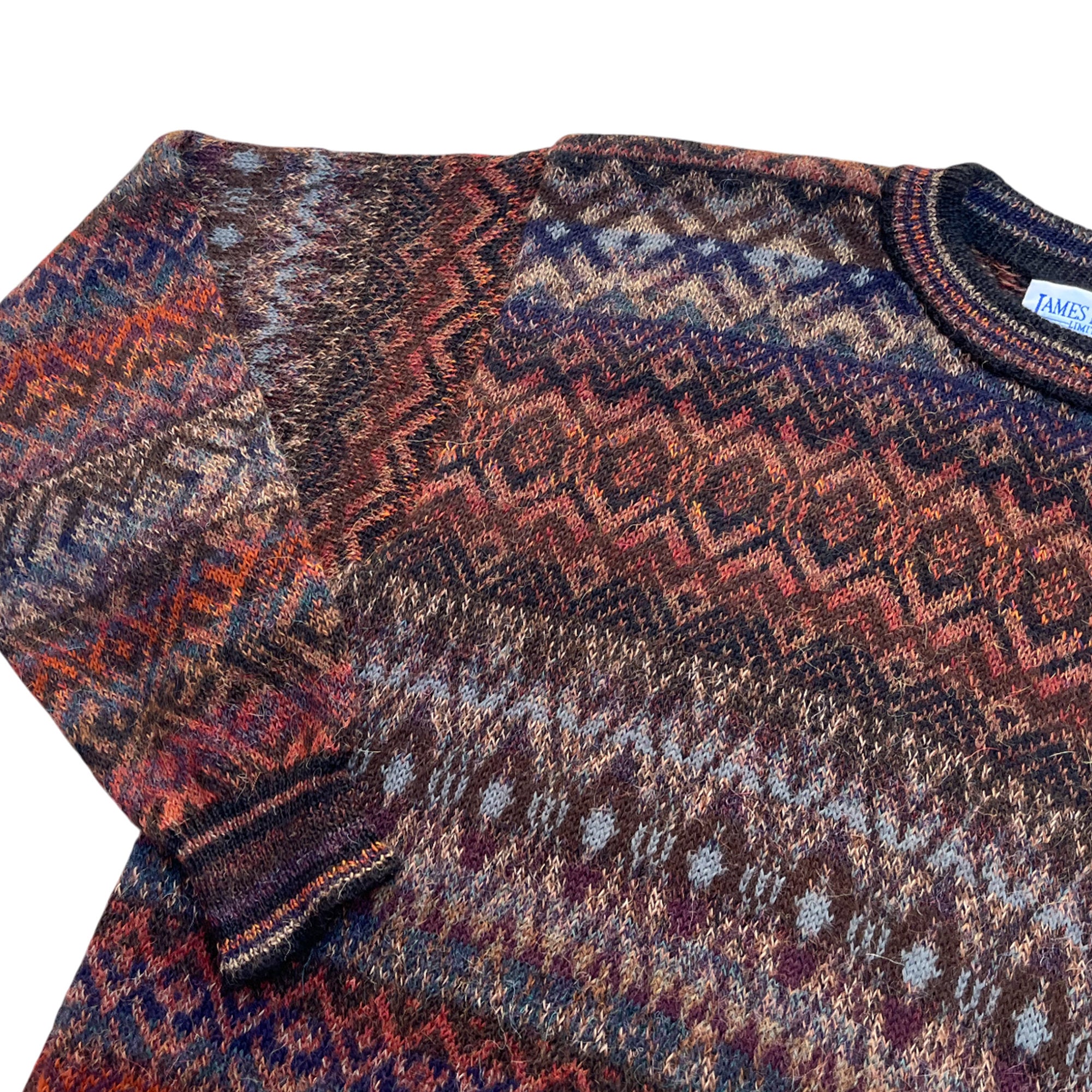 Vintage 90's Wool Generic Hippie Sweater (XL)