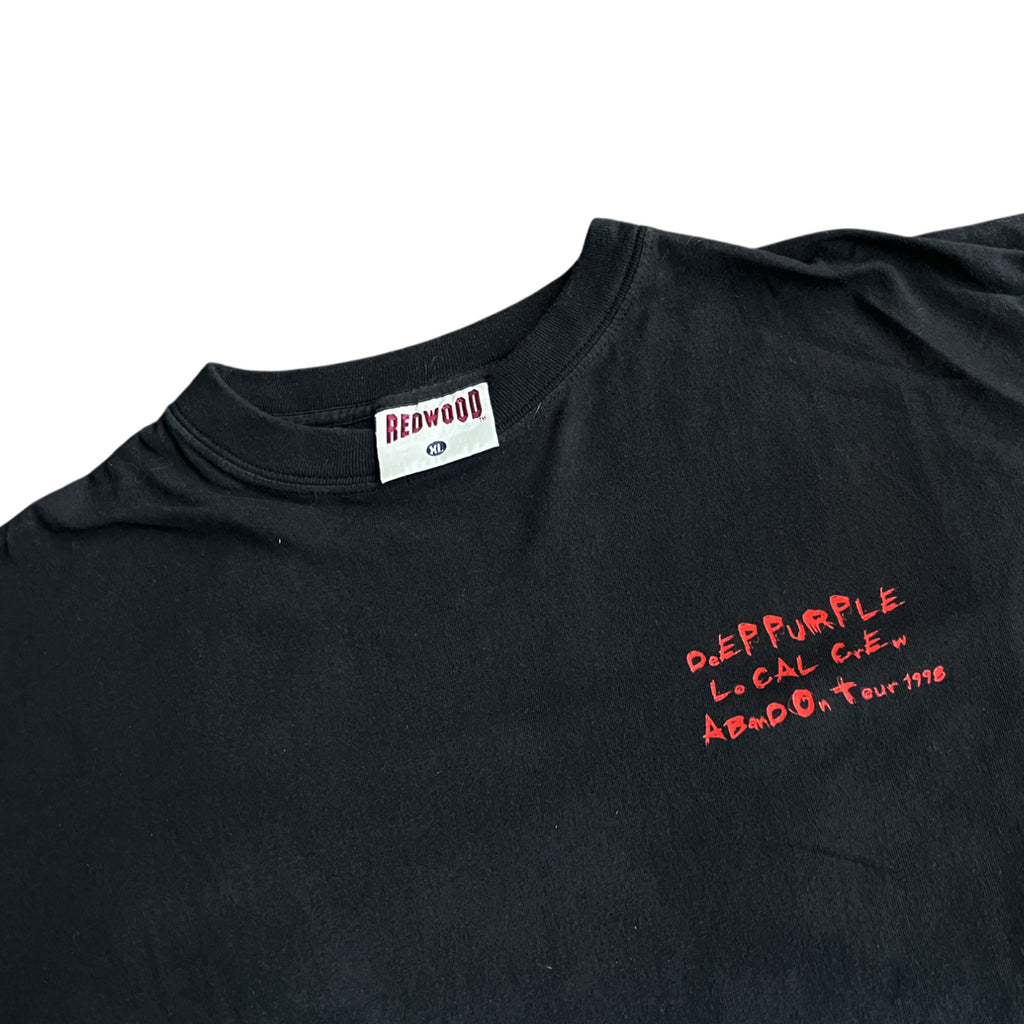 Vintage 1998 Deep Purple Abandon Tour Local Crew Rare T-shirt (XL)