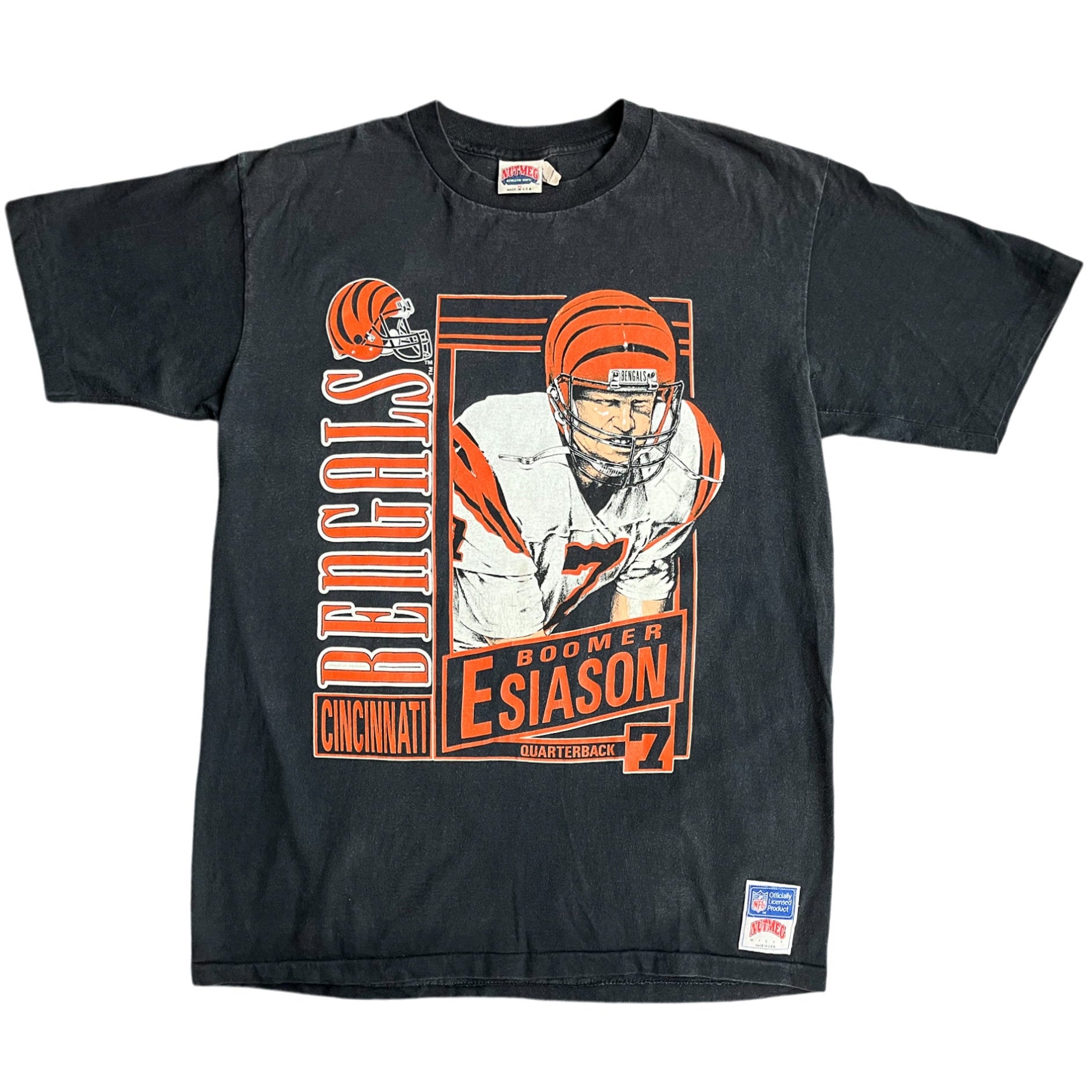 Vintage 90's Boomer Esiason Cincinnati Bengals Nutmeg T-shirt (XL)