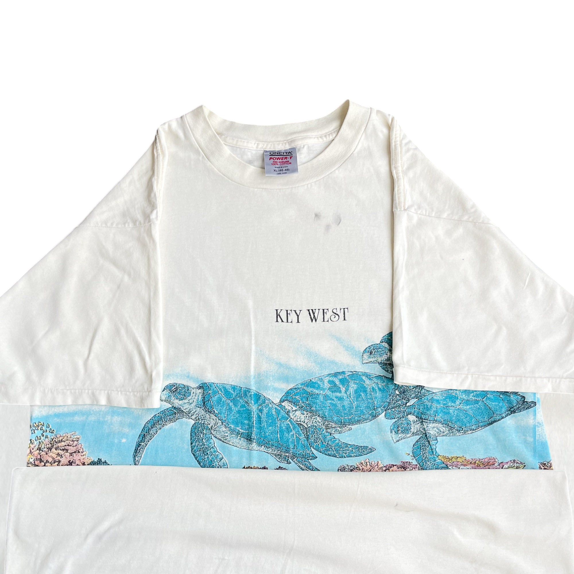 Vintage 80's Single Stitched Key West Turtles T-shirt (XL)