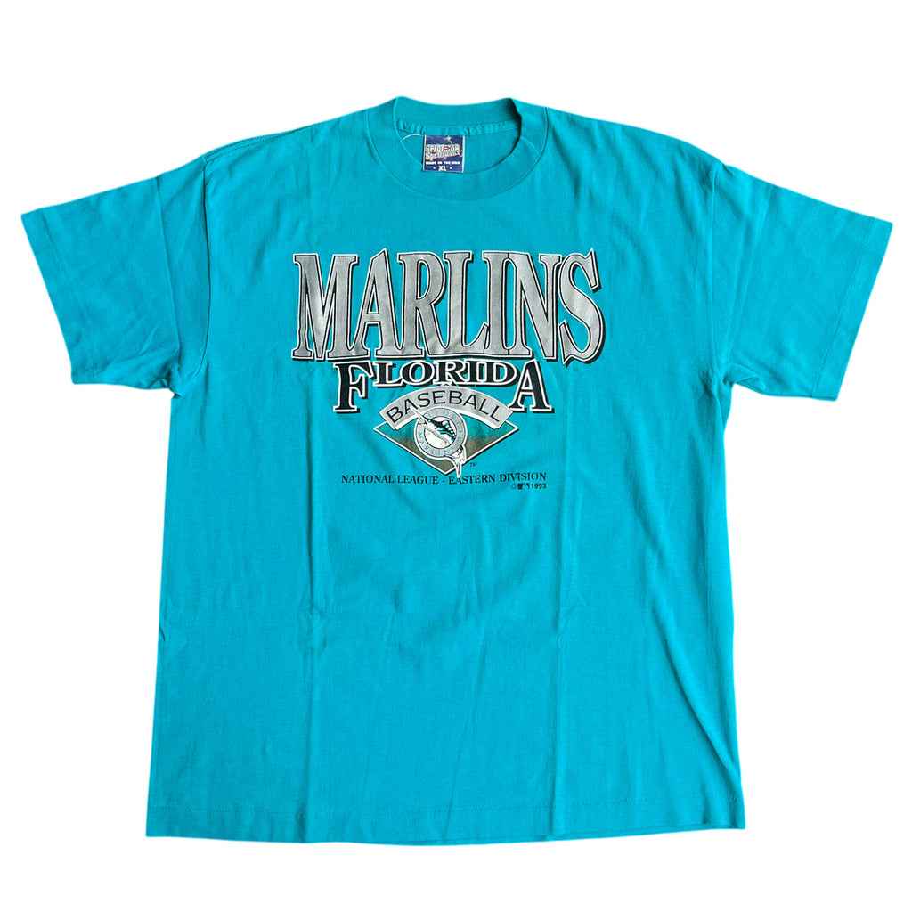 Vintage 1993 Marlins Florida MLB Baseball T-shirt (XL)