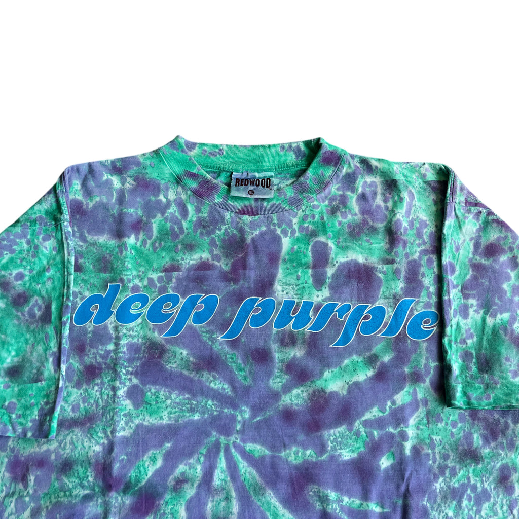 Vintage 1998 Deep Purple Abandon Tour Tie Dye T-shirt (XL)