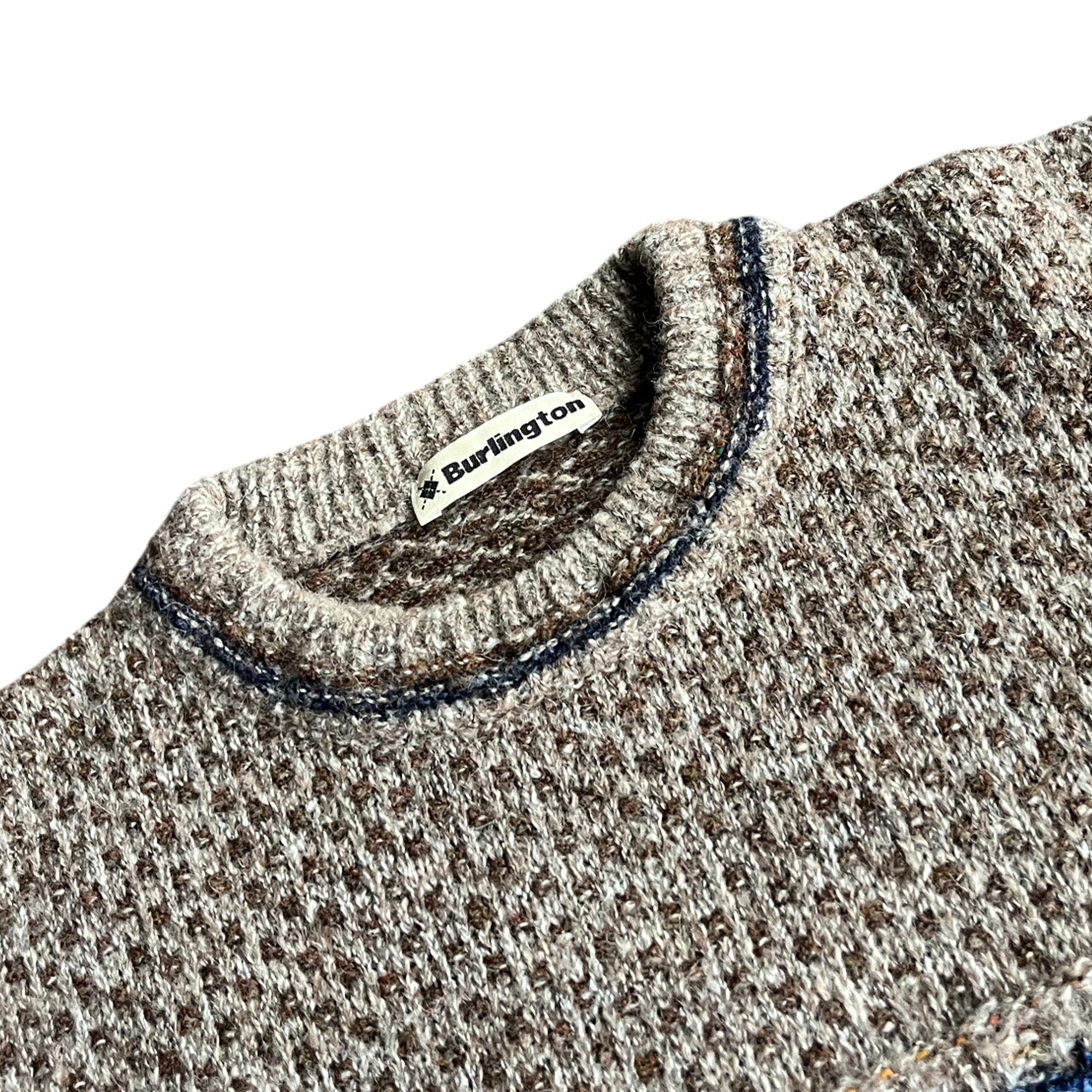 Vintage 90's Wool Winter Sweater (XL)