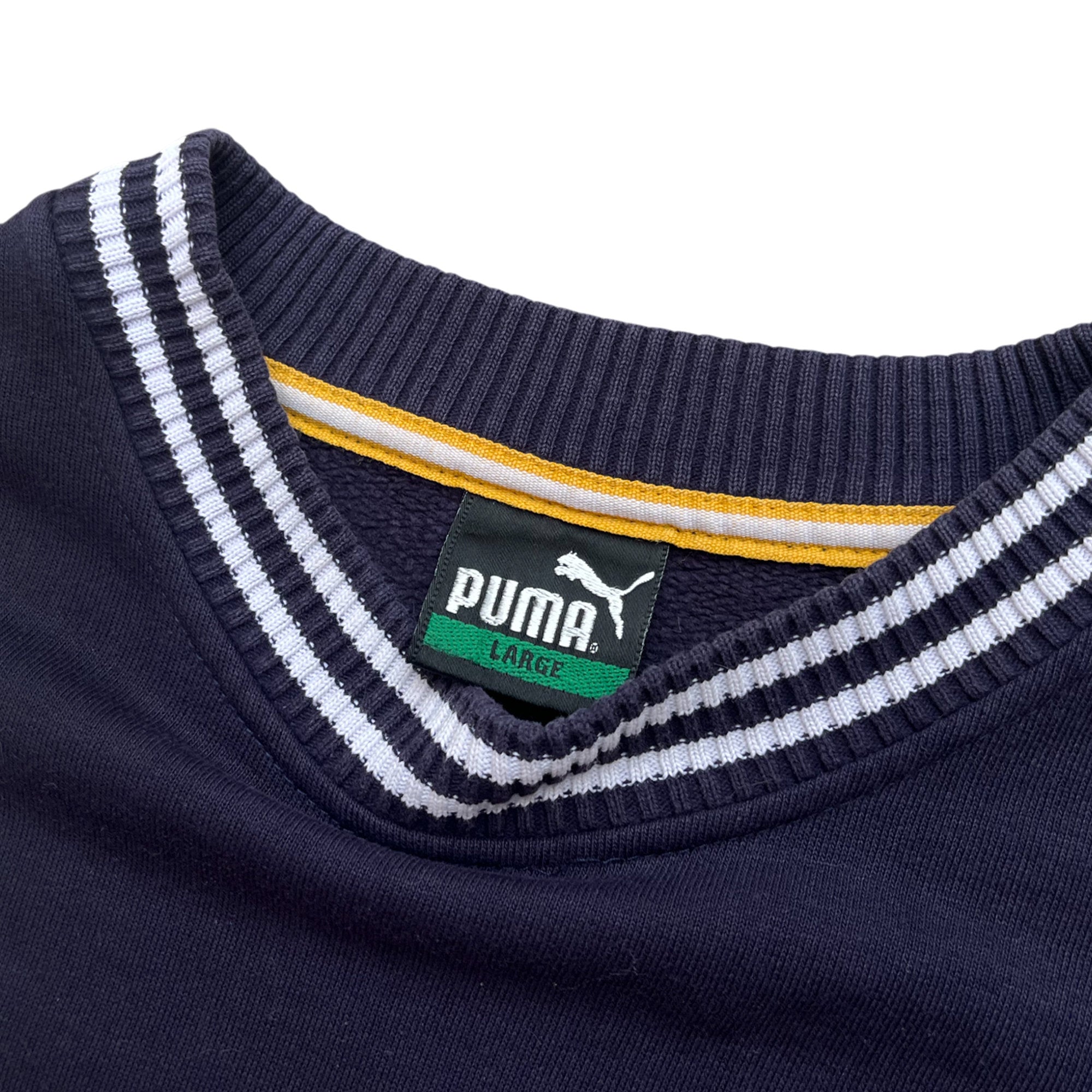 Vintage 90's Puma Box Logo Sweatshirt (L-XL)