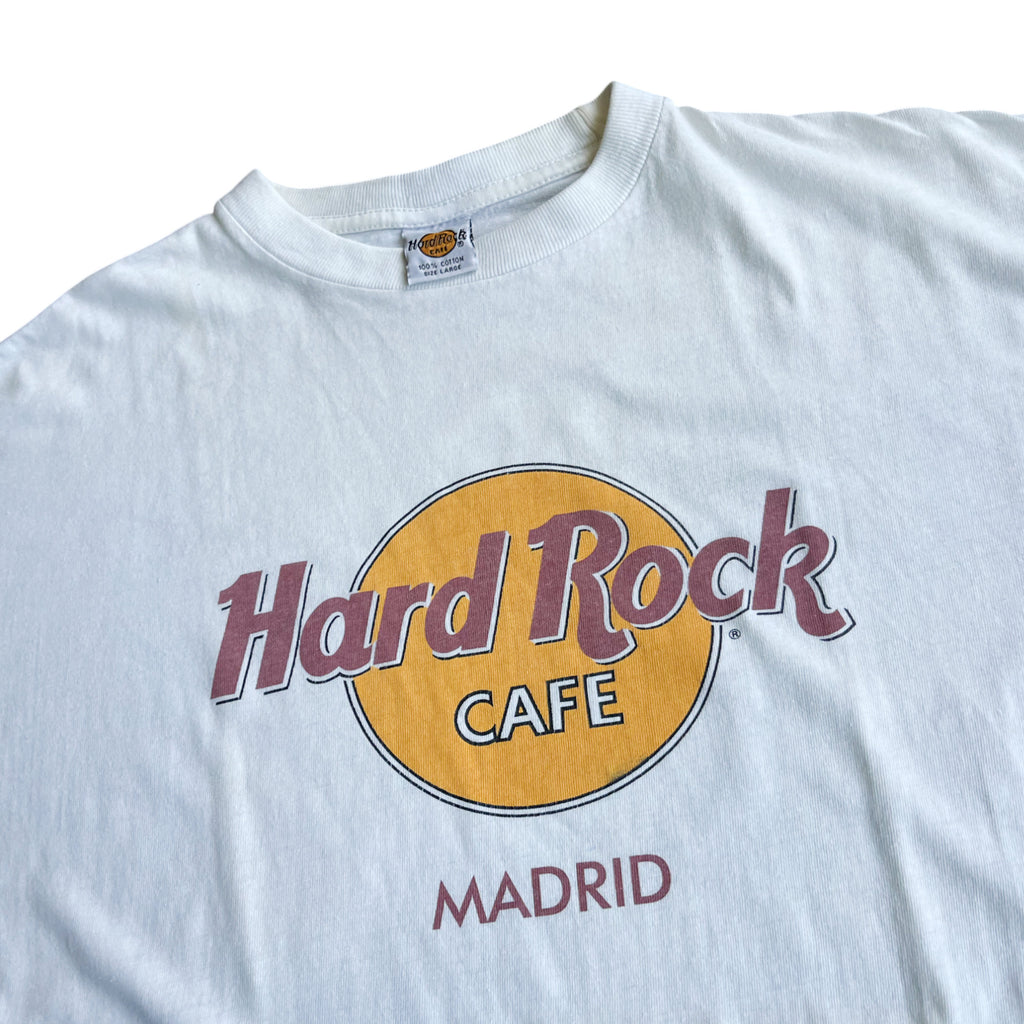 Vintage 90's Hard Rock Madrid Heavy Cotton T-shirt (L)