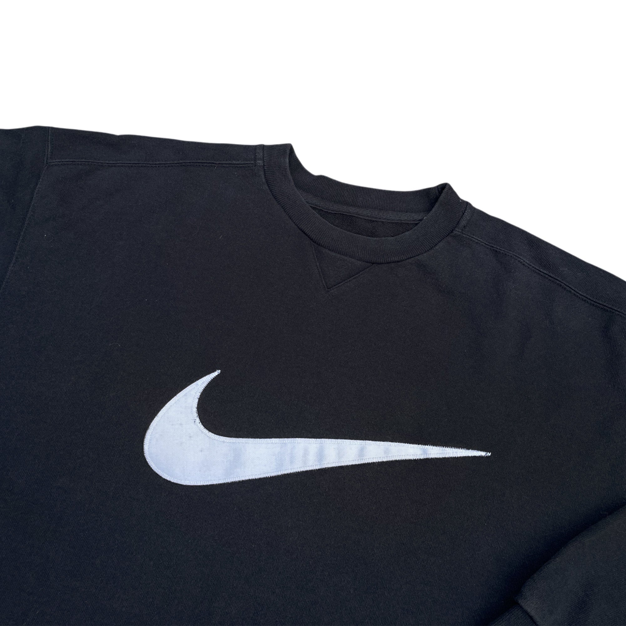 Vintage 90's Nike Big Swoosh Embroidery Crewneck (XL)