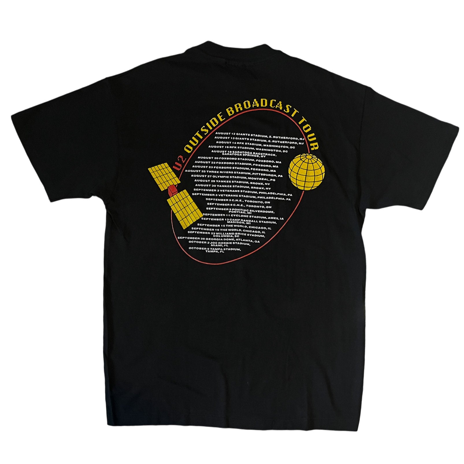 Vintage 1992 U2 Outside Broadcast Tour T-Shirt (L)