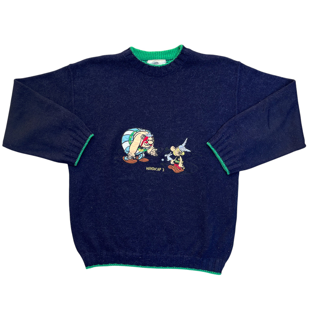 Vintage 90's Asterix and Obelix Wool Sweater (L)