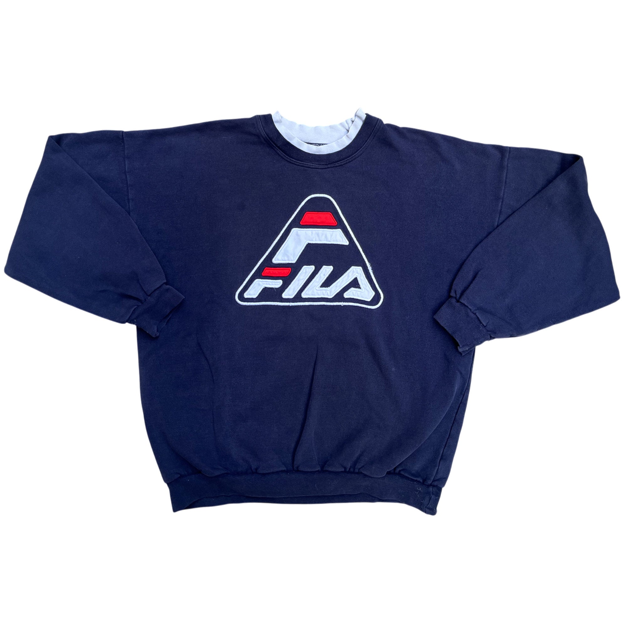 Vintage 90's FILA Sport Boxy Embroidery Sweatshirt (S)