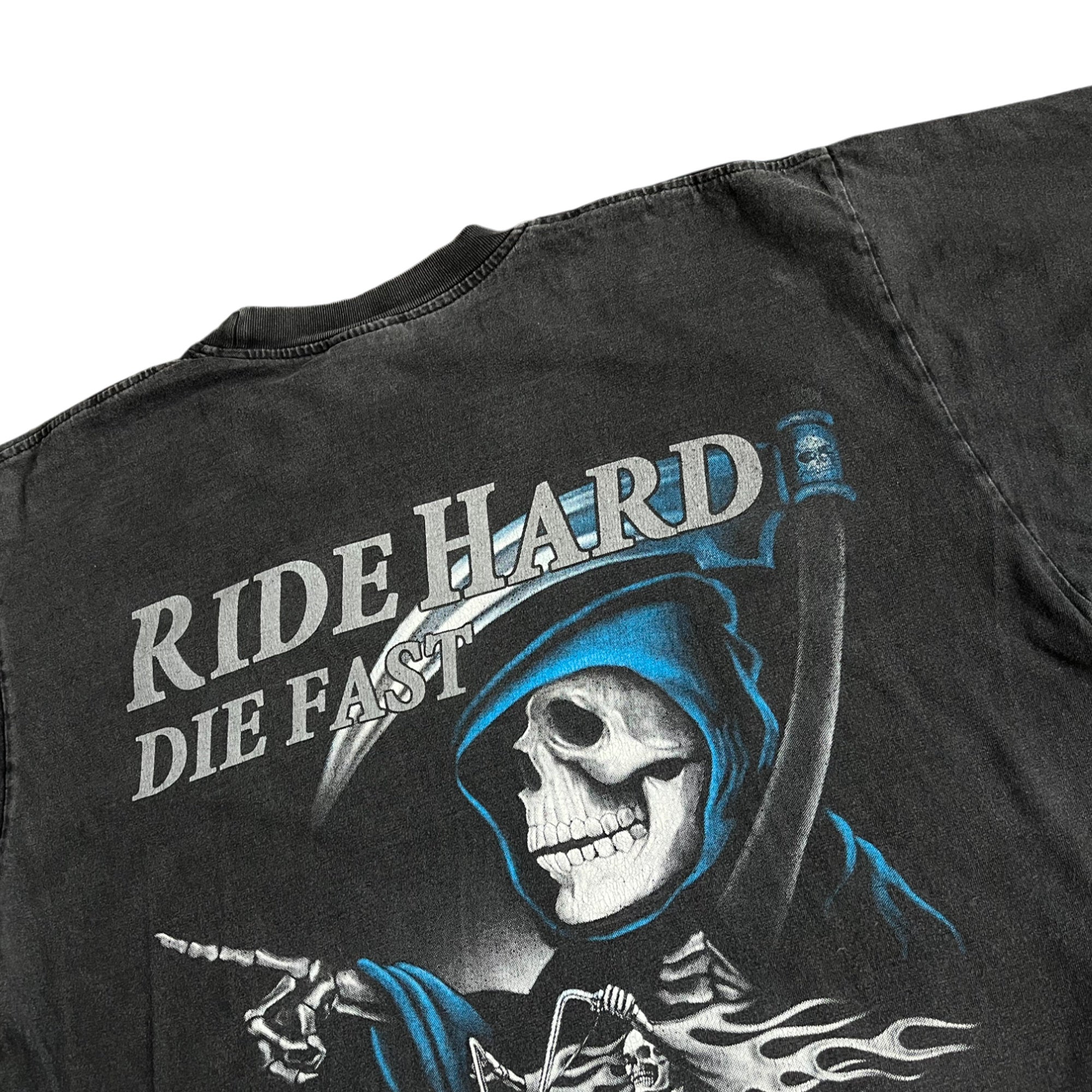 Vintage 90's Ride Hard Die Hard T-shirt (L)
