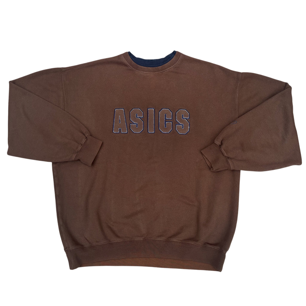 Vintage 90's Asics Embroidery Fleece x Sweatshirt (L)