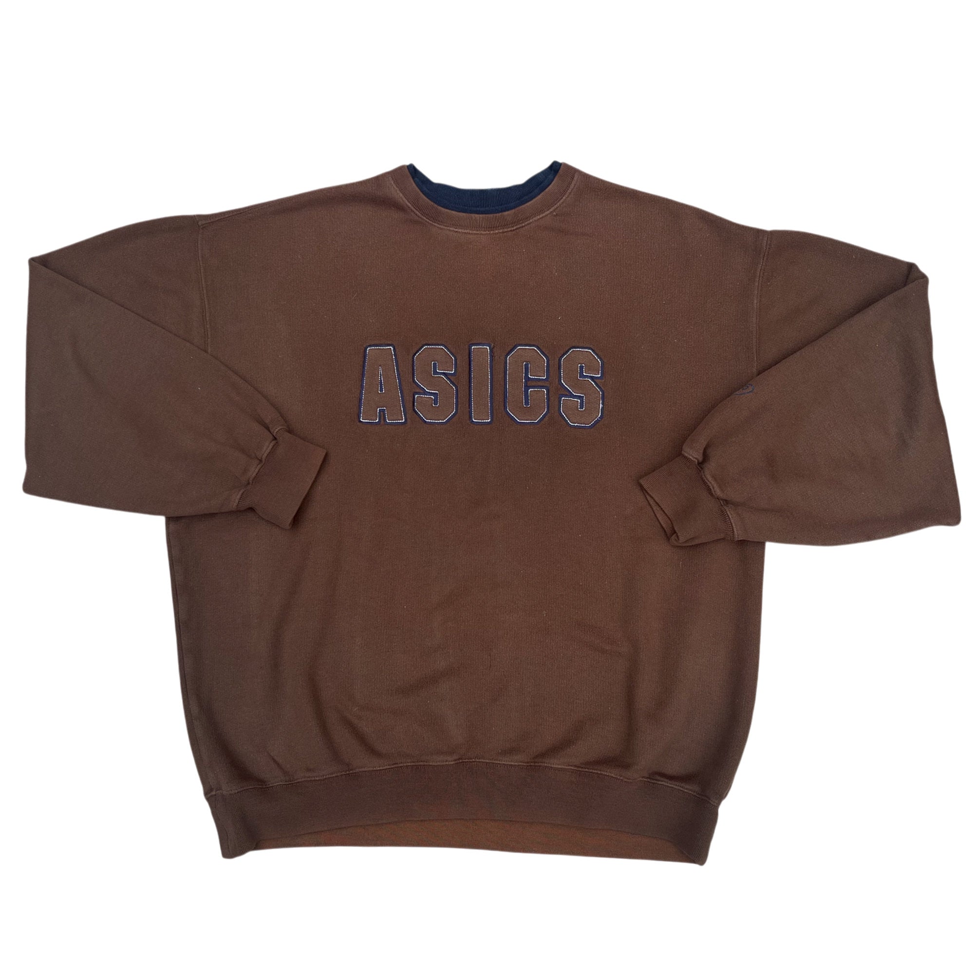 Vintage 90's Asics Embroidery Fleece x Sweatshirt (L)