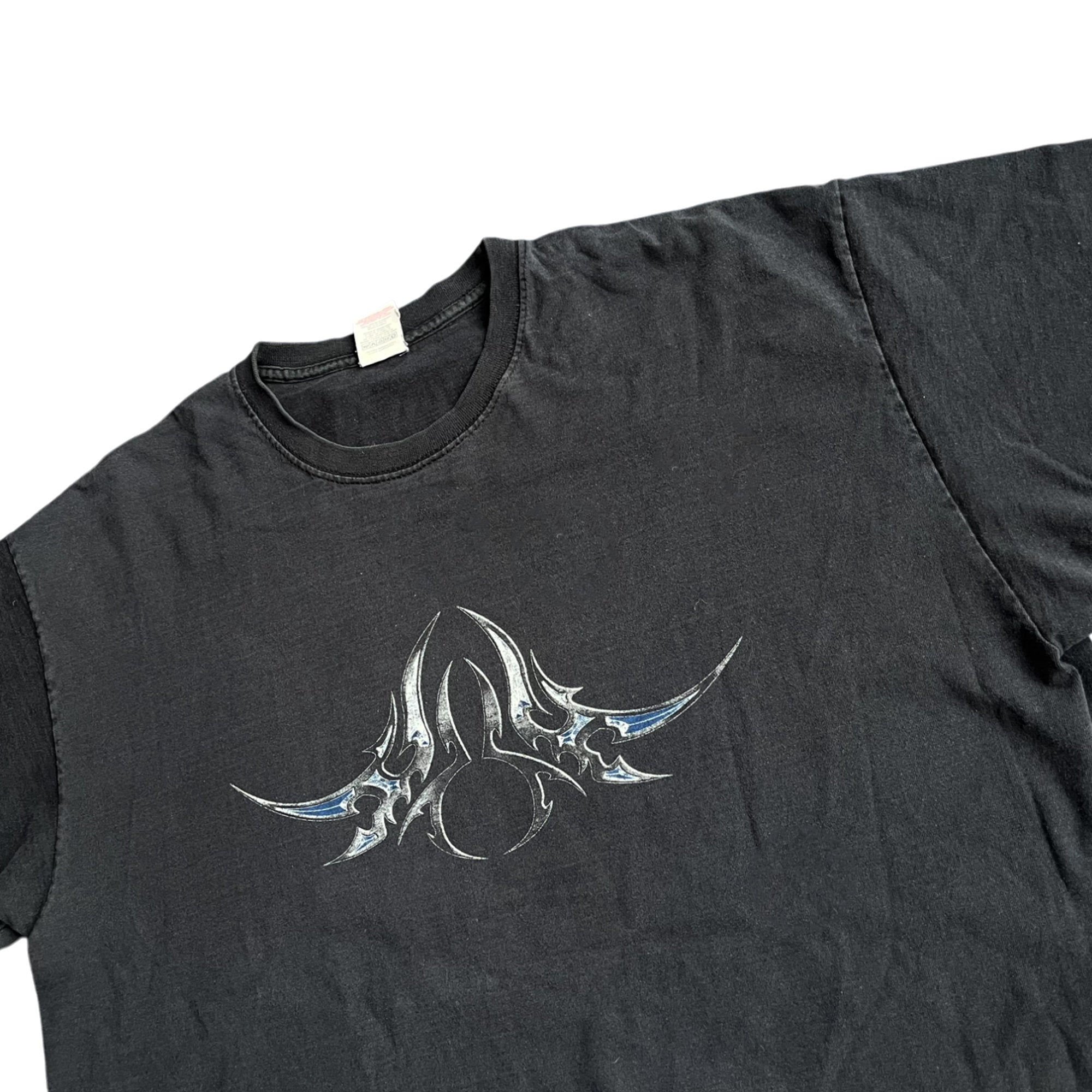 Y2K Washed Double Sided Graphic T-shirt (XL)