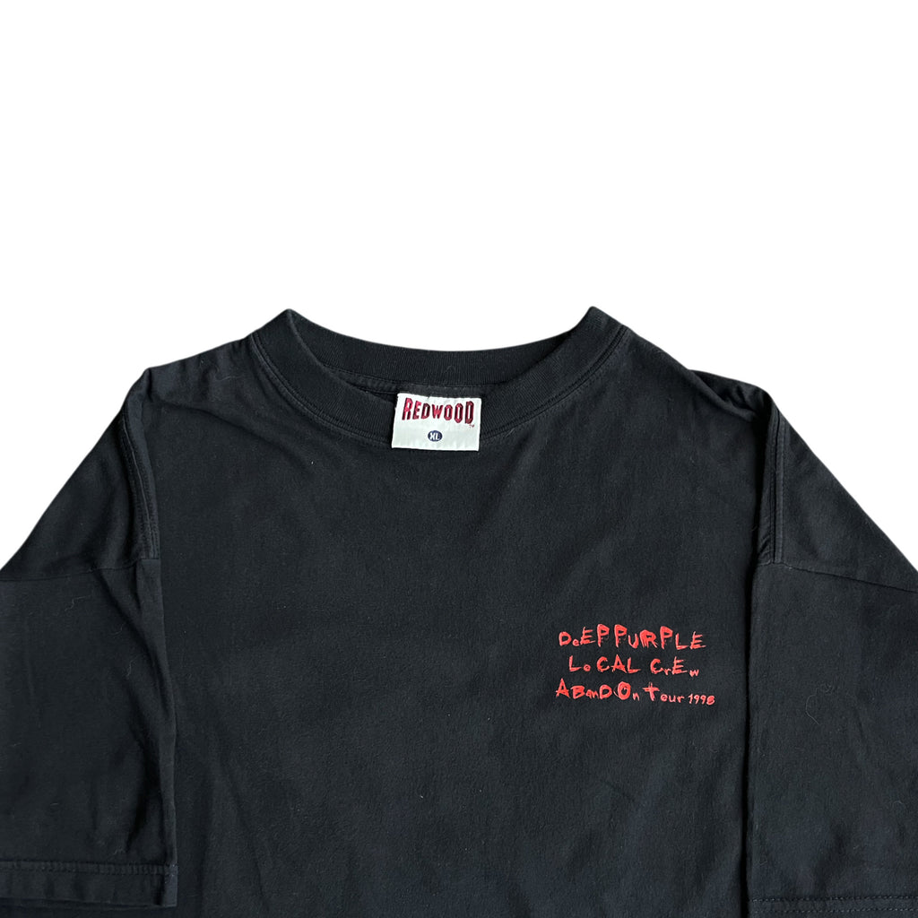 Vintage 1998 Deep Purple Abandon Tour Local Crew Rare T-shirt (XL)