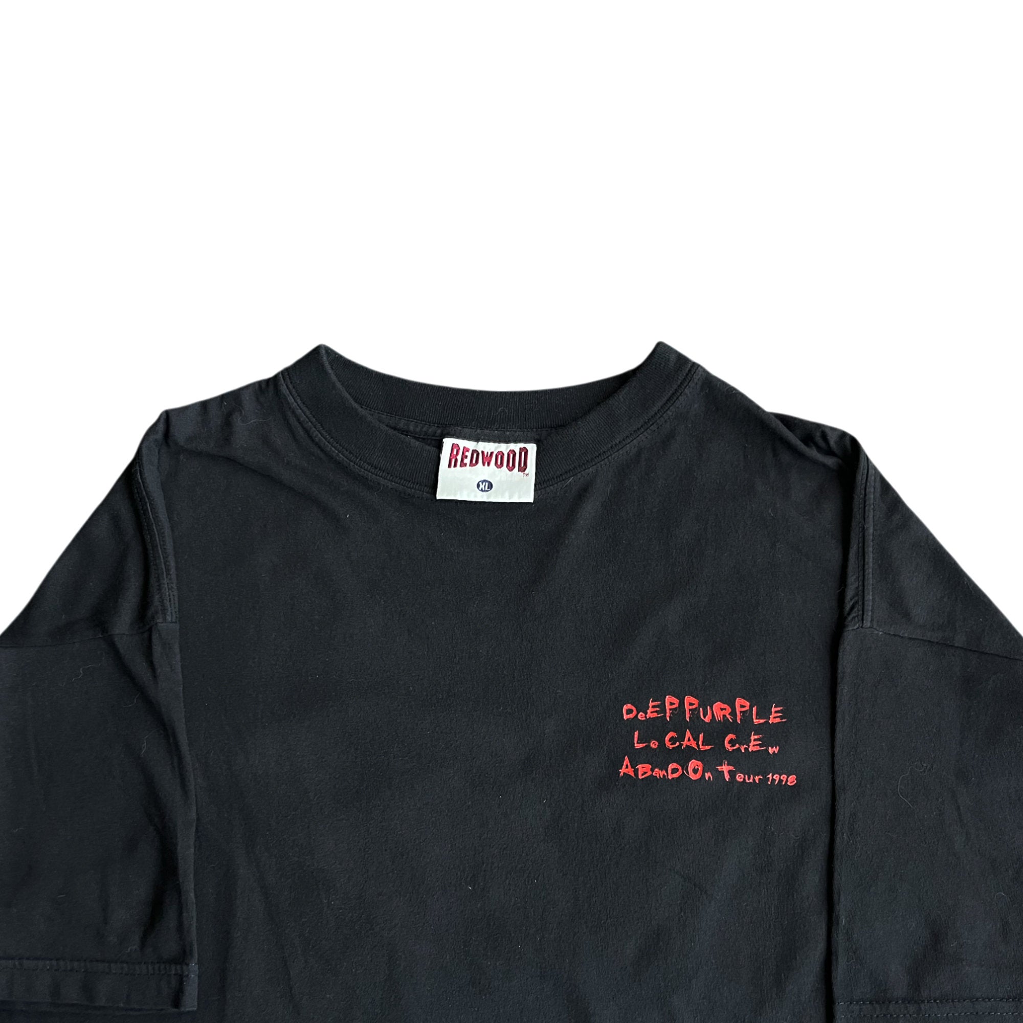 Vintage 1998 Deep Purple Abandon Tour Local Crew Rare T-shirt (XL)