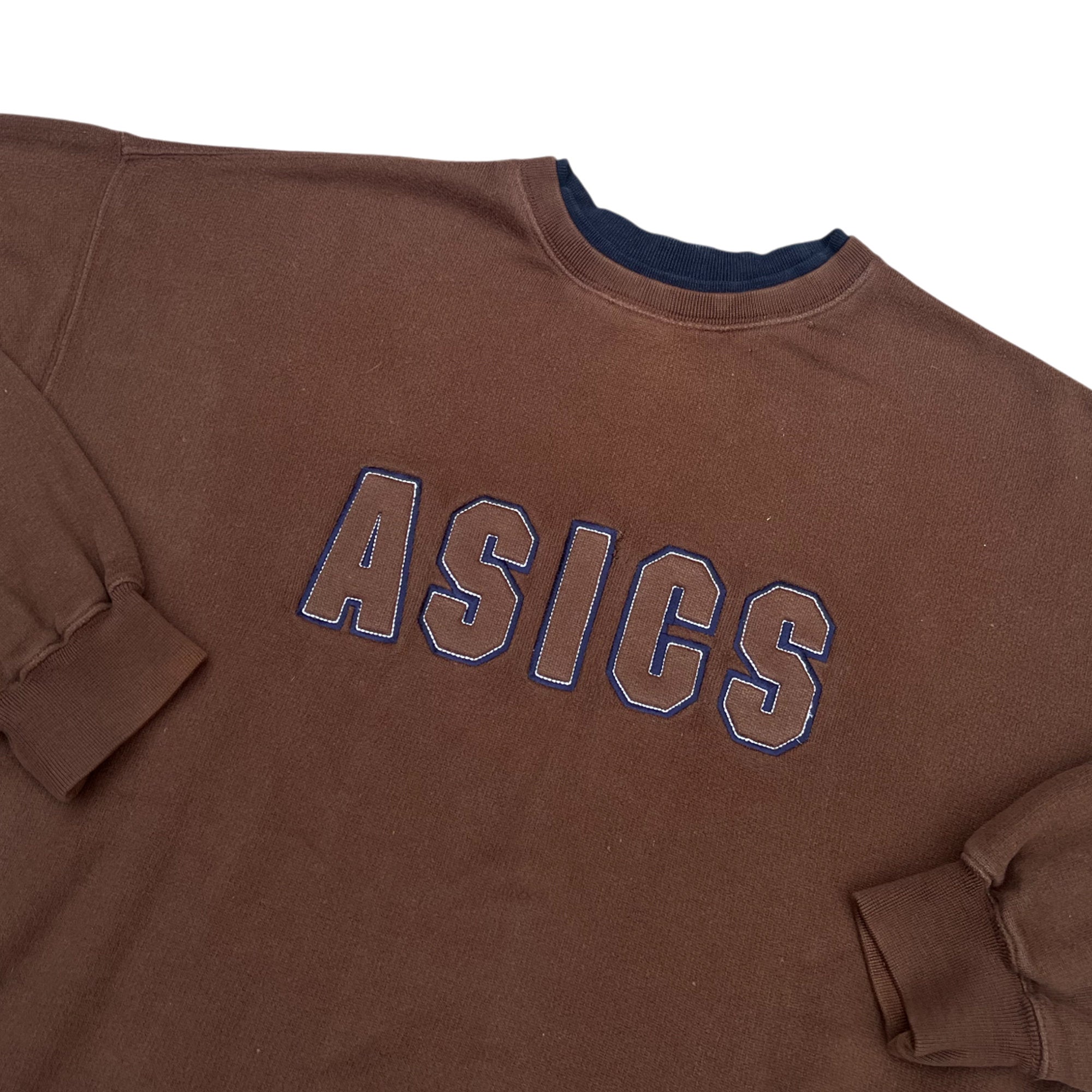 Vintage 90's Asics Embroidery Fleece x Sweatshirt (L)