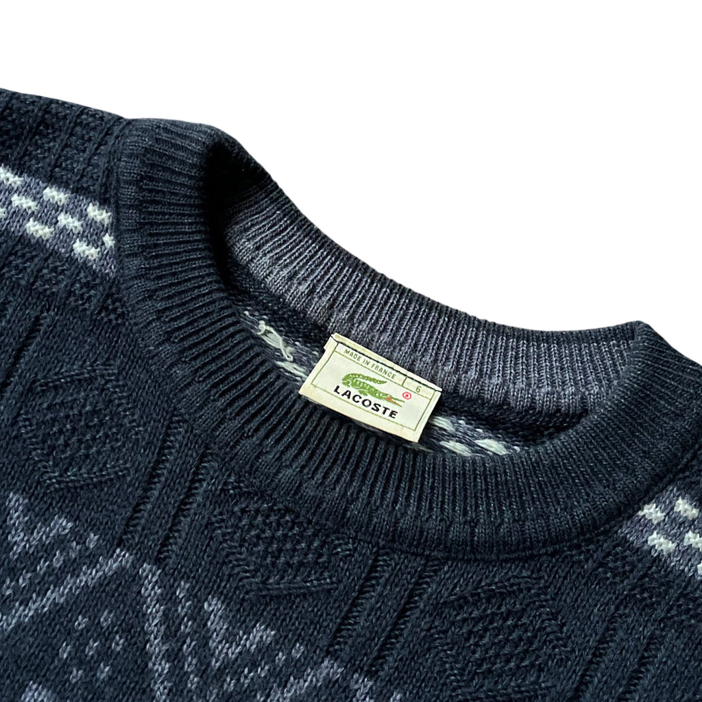 Vintage 90's Lacoste France Knitted Boxy Sweater (L)