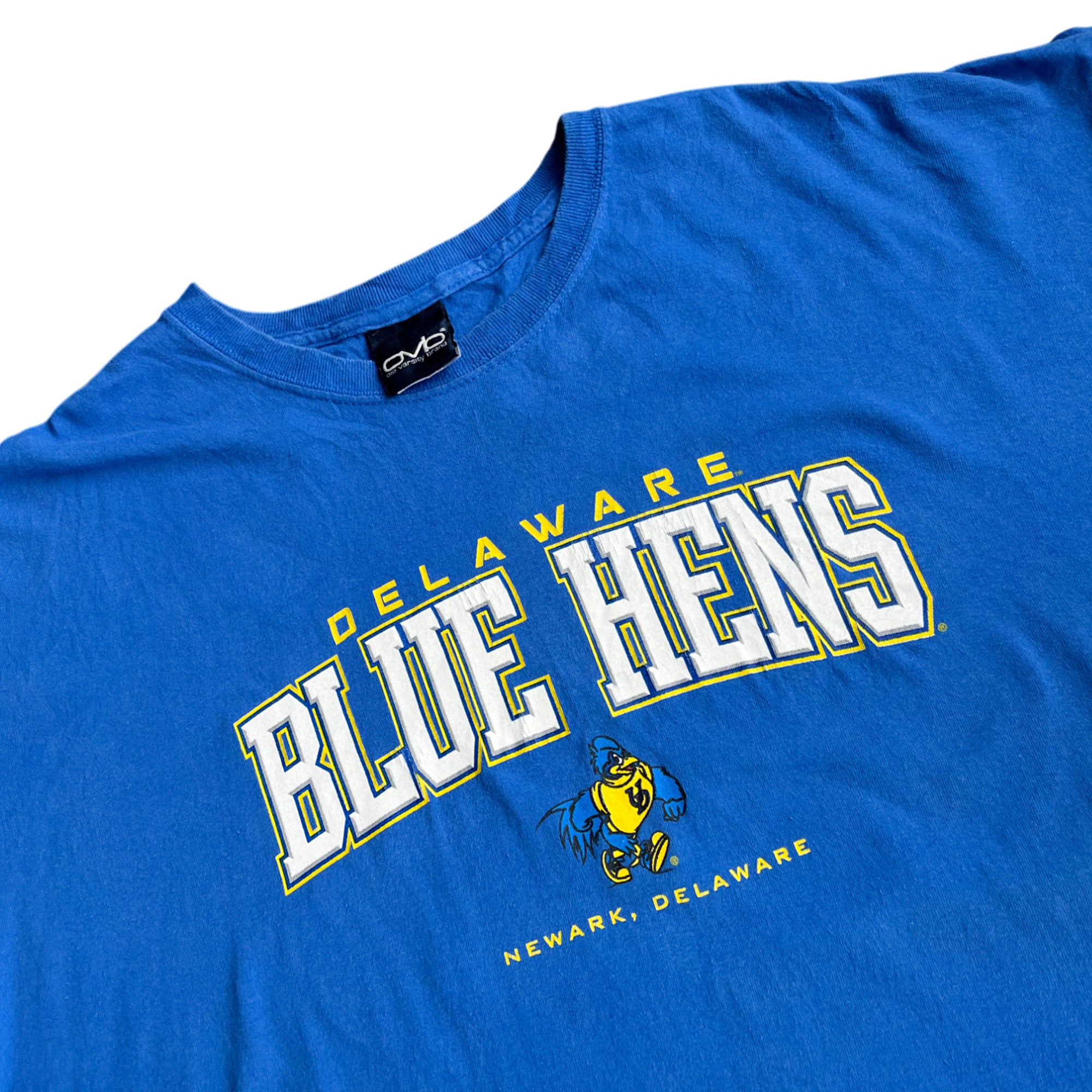 Vintage 90's Blue Hens Delaware USA Graphic T-shirt (XXL)
