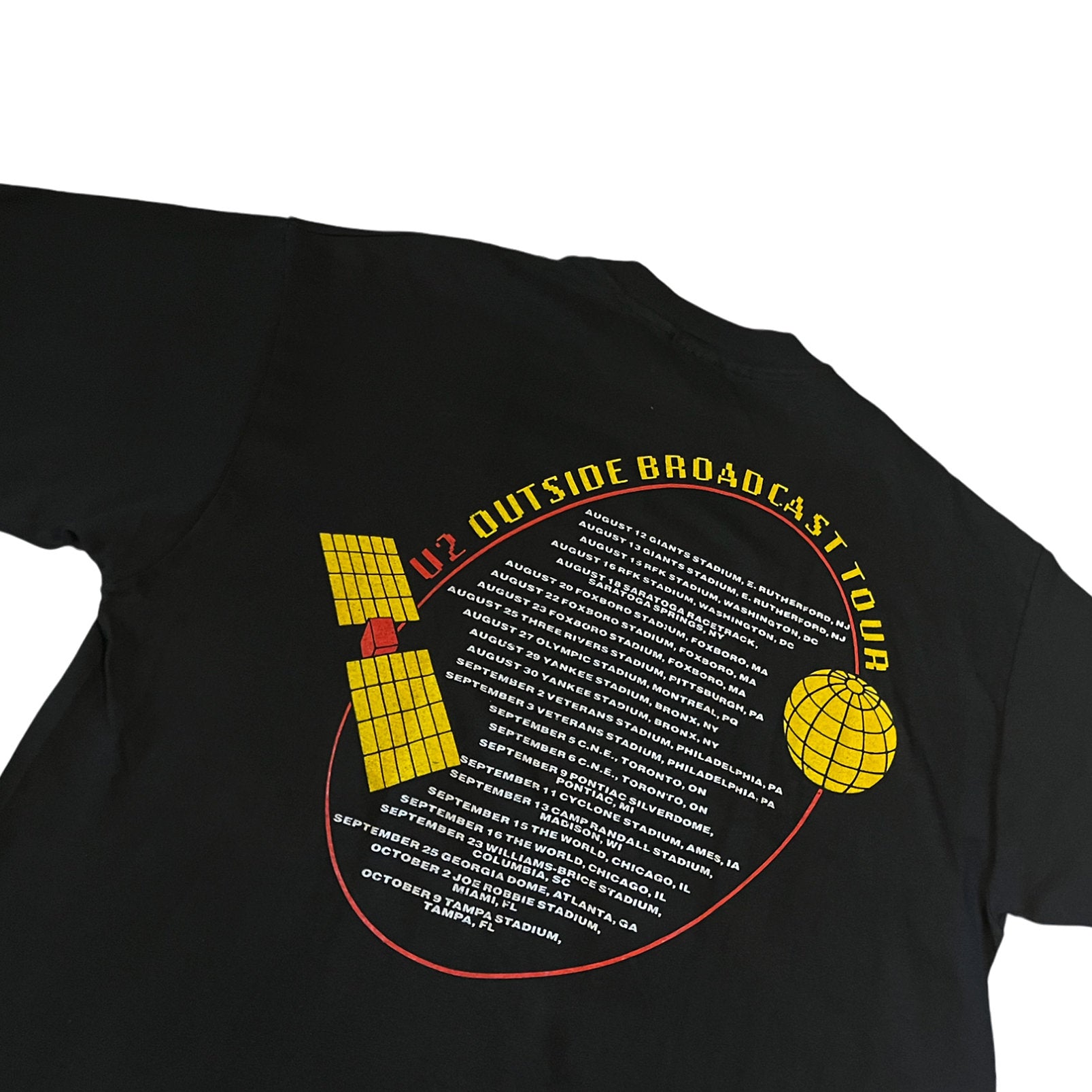 Vintage 1992 U2 Outside Broadcast Tour T-Shirt (L)