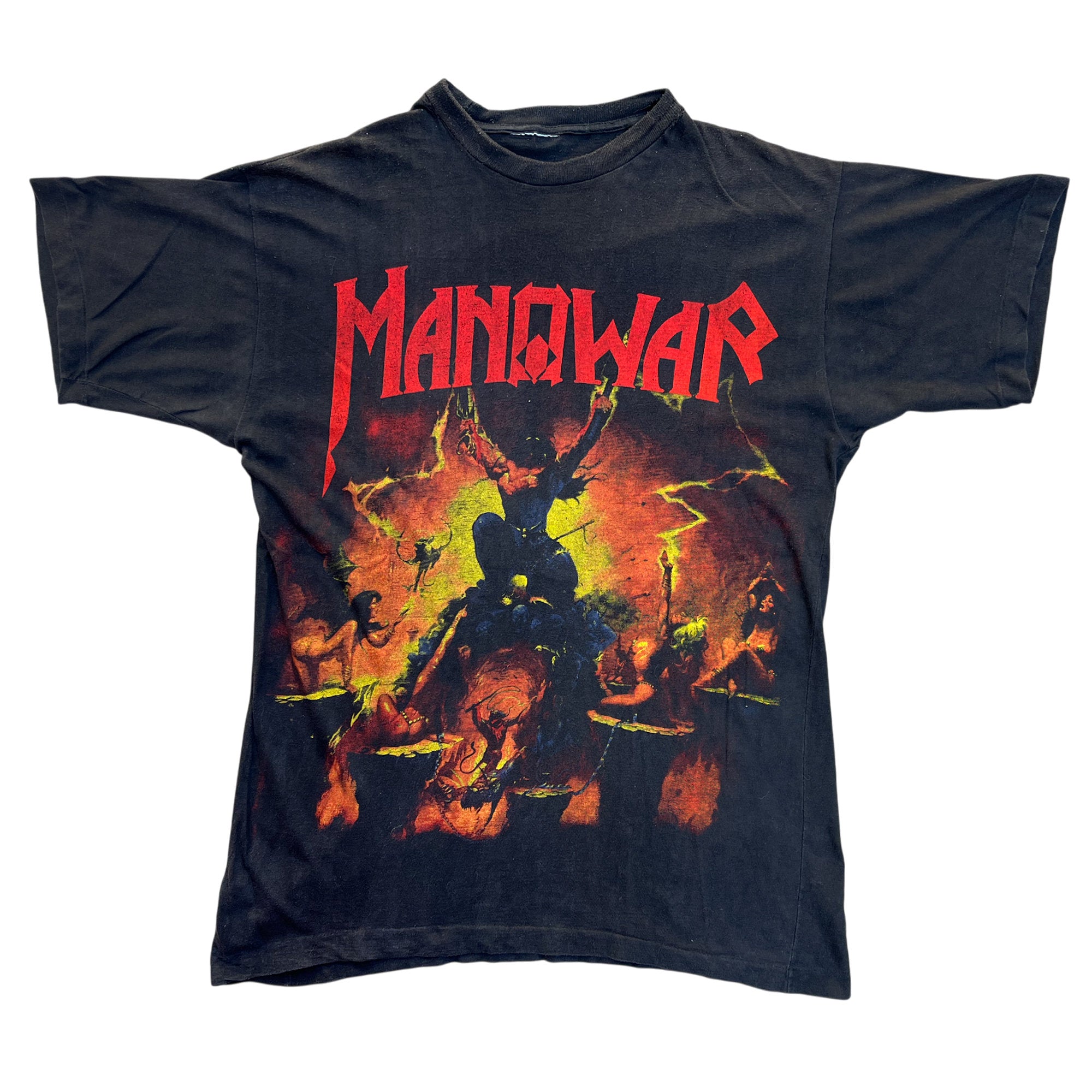 Vintage 90's Manowar The Triumph of Steel Band T-shirt (L)