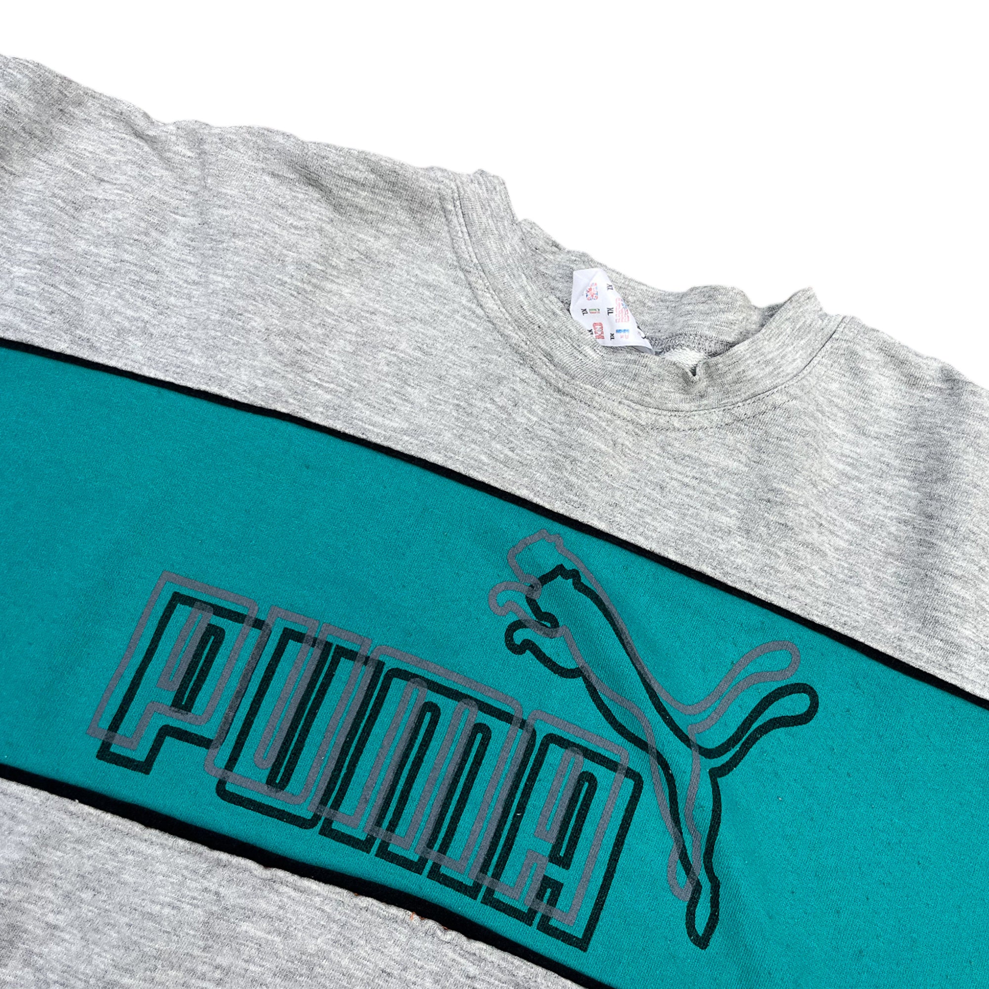 Vintage 90's Puma Embroidery Central Logo Sweatshirt (XL)