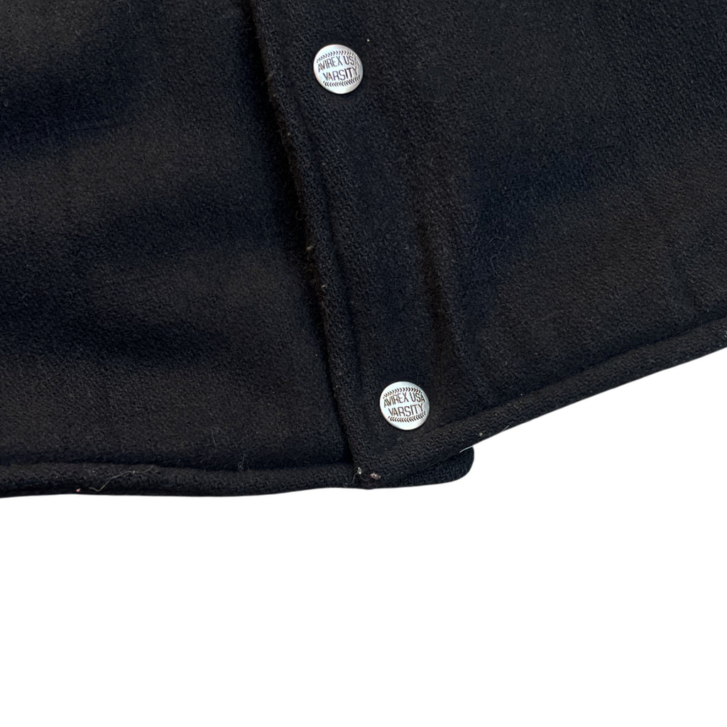 Vintage 90's Avirex Leather Varsity Alaska USA Jacket (L)