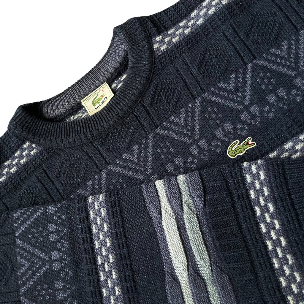 Vintage 90's Lacoste France Knitted Boxy Sweater (L)