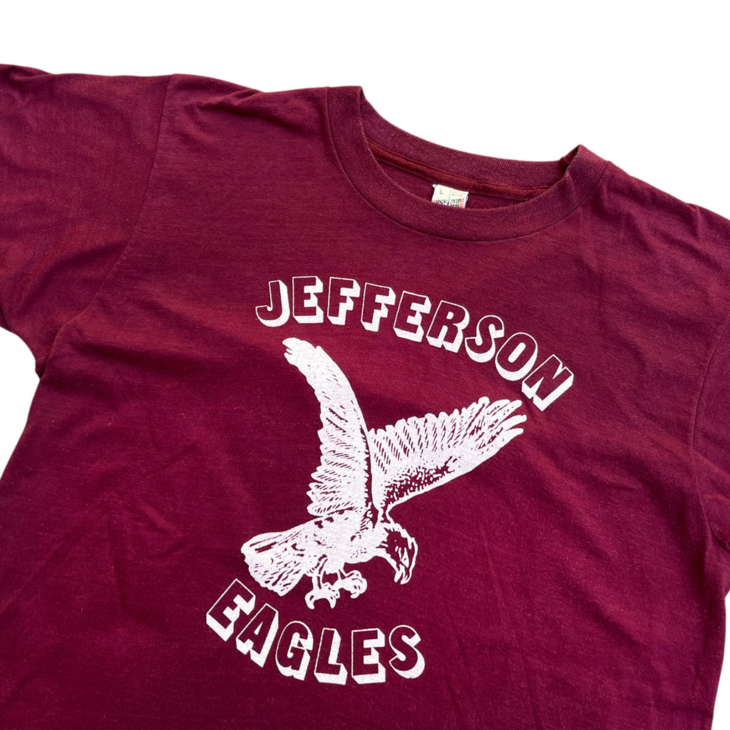 Vintage 80's Jefferson Eagles Single Stitched Graphic T-shirt (L)