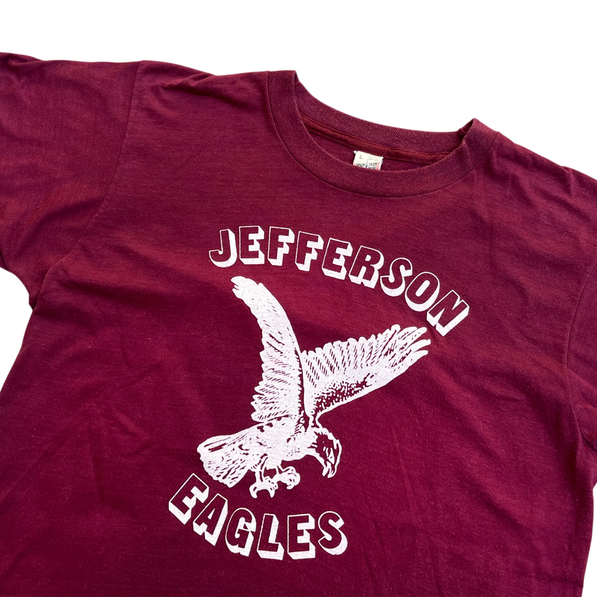Vintage 80's Jefferson Eagles Single Stitched Graphic T-shirt (L)