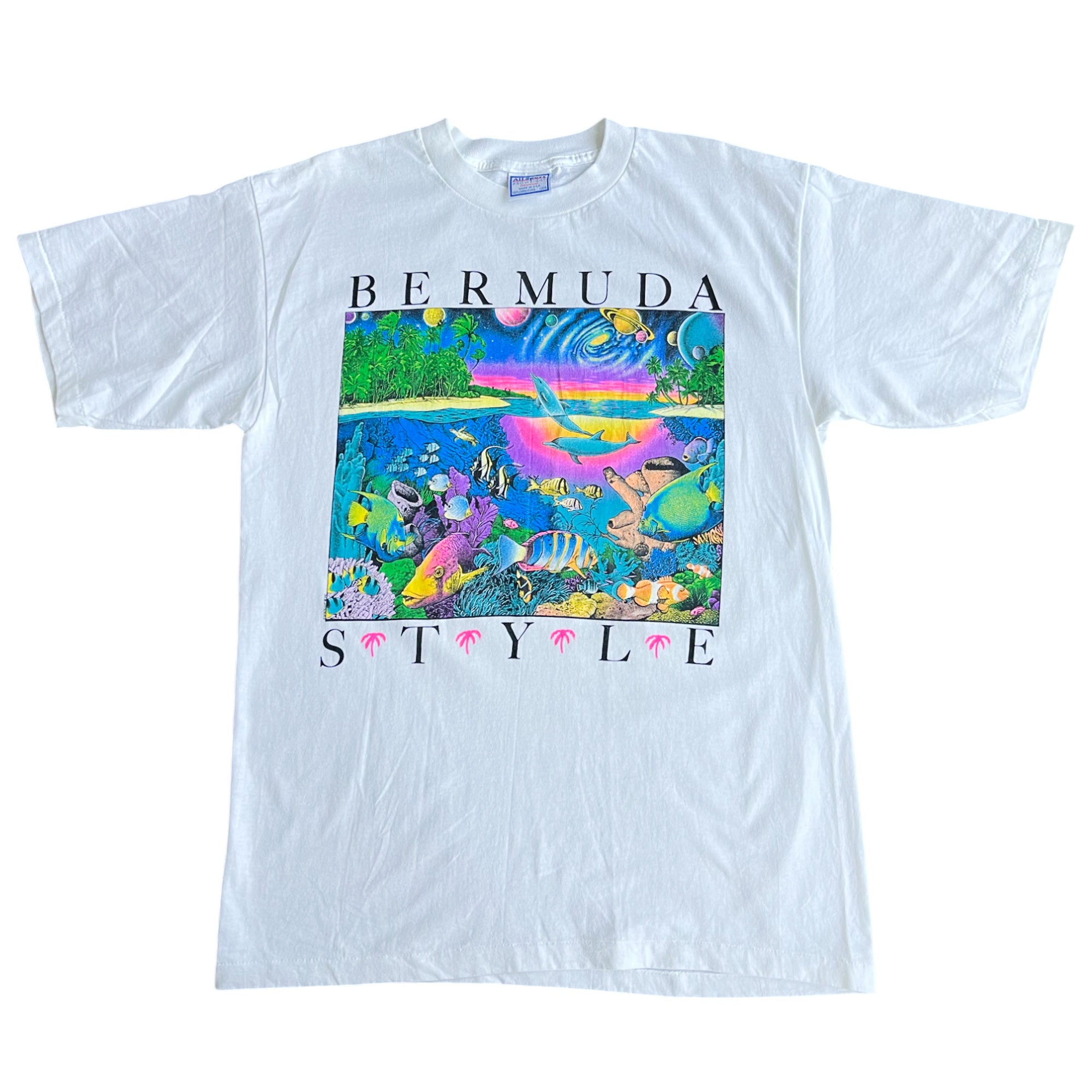 Vintage 1992 Bermuida Style All Sport Tag T-shirt (L)