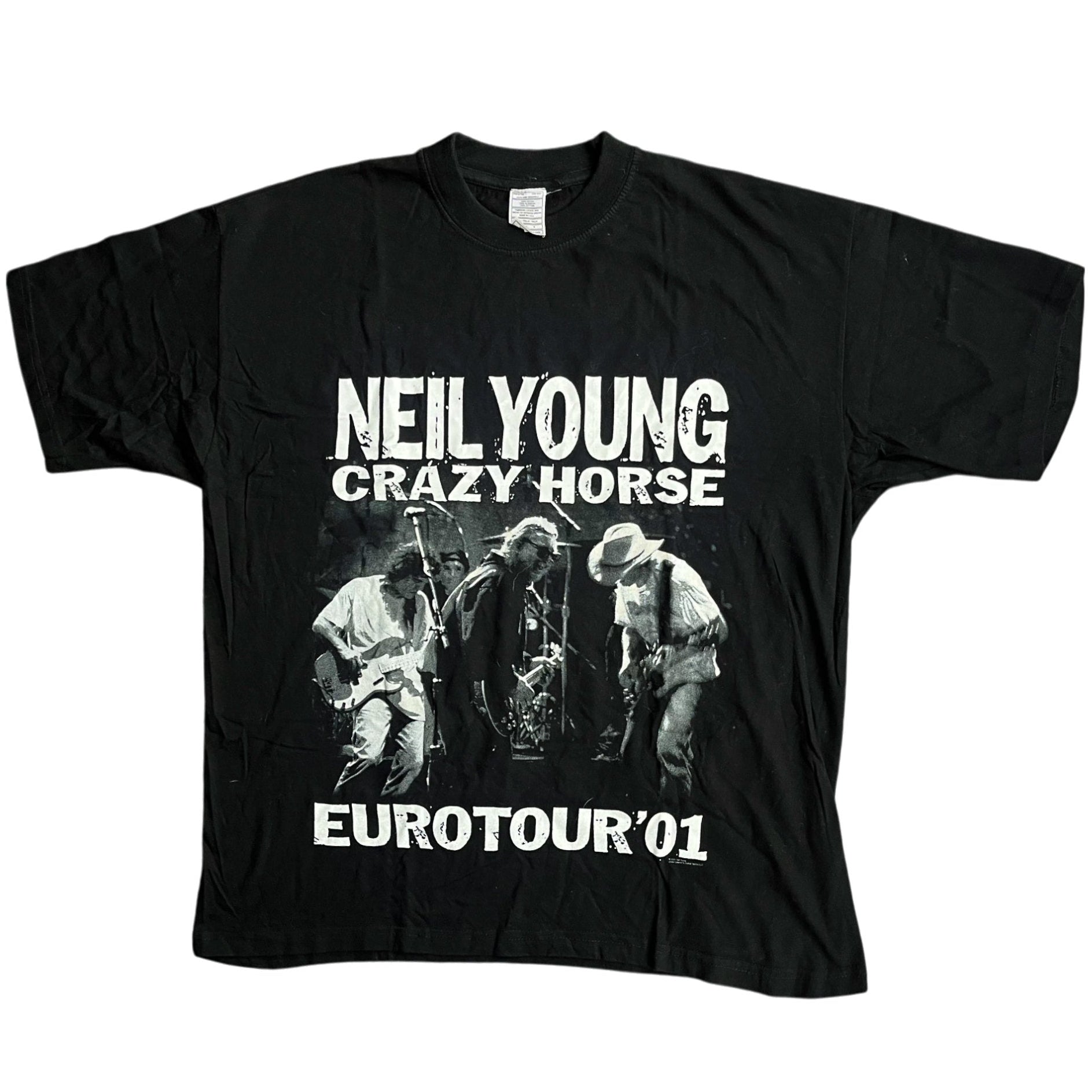 Vintage 2001 Neil Young Crazy Horse Europe Tour T-shirt (L)