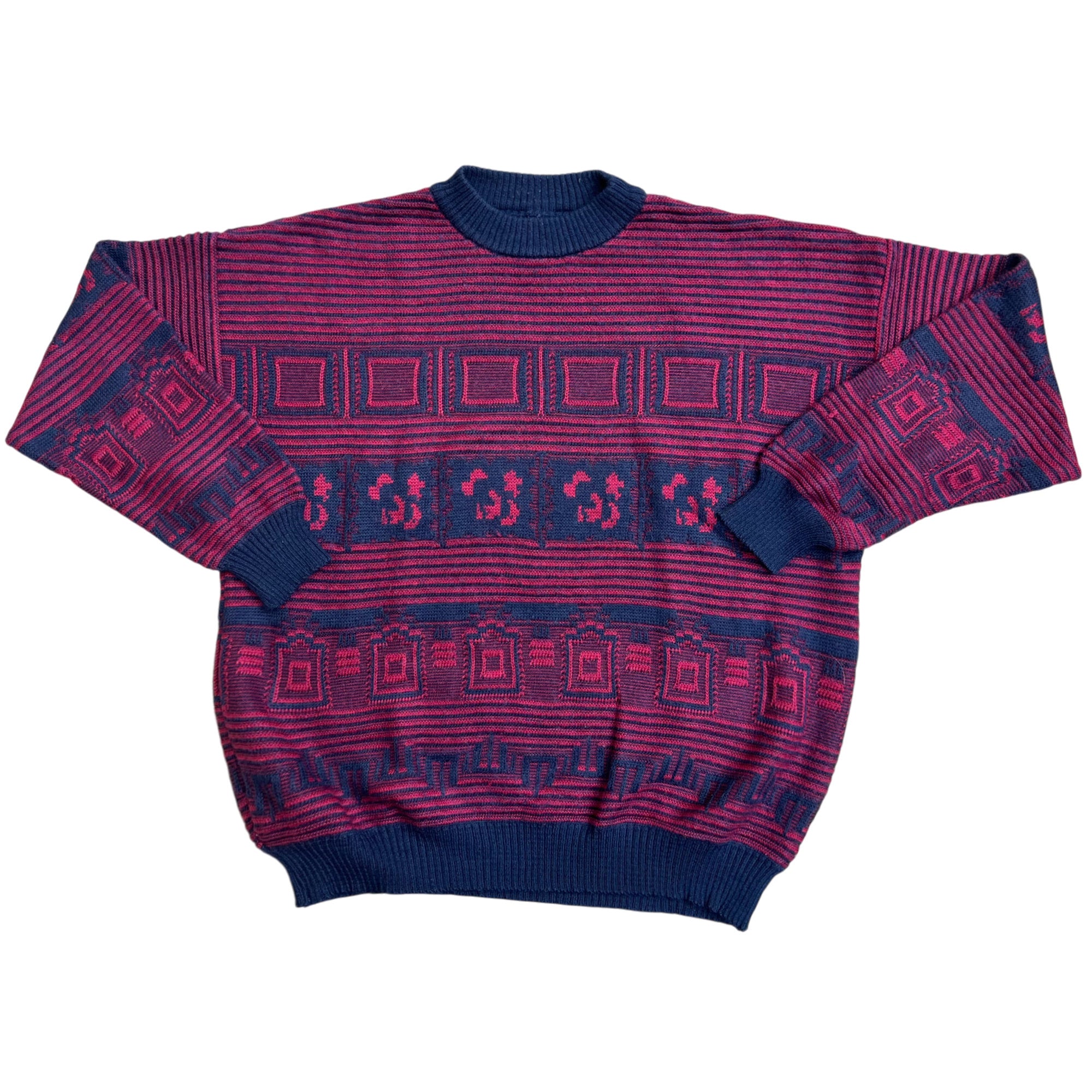 Vintage 90's Colorful Hippie Sweater (M)