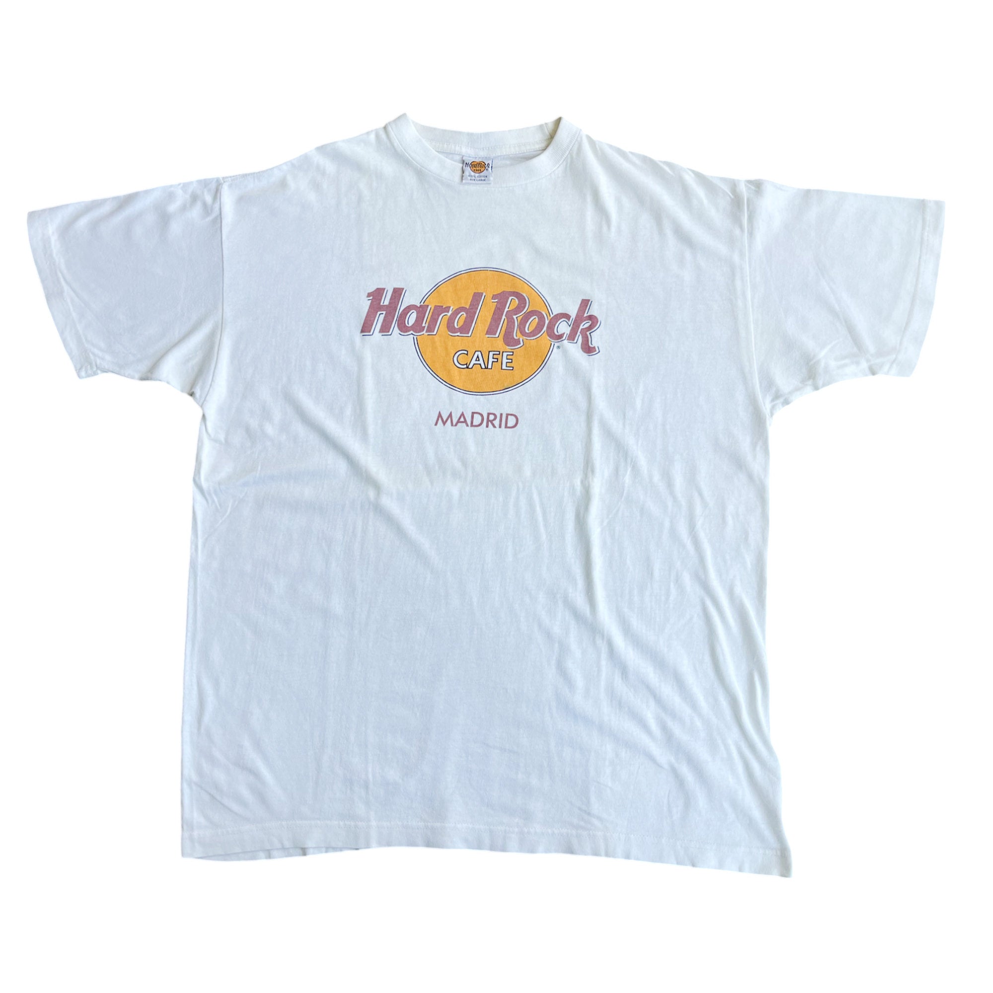 Vintage 90's Hard Rock Madrid Heavy Cotton T-shirt (L)