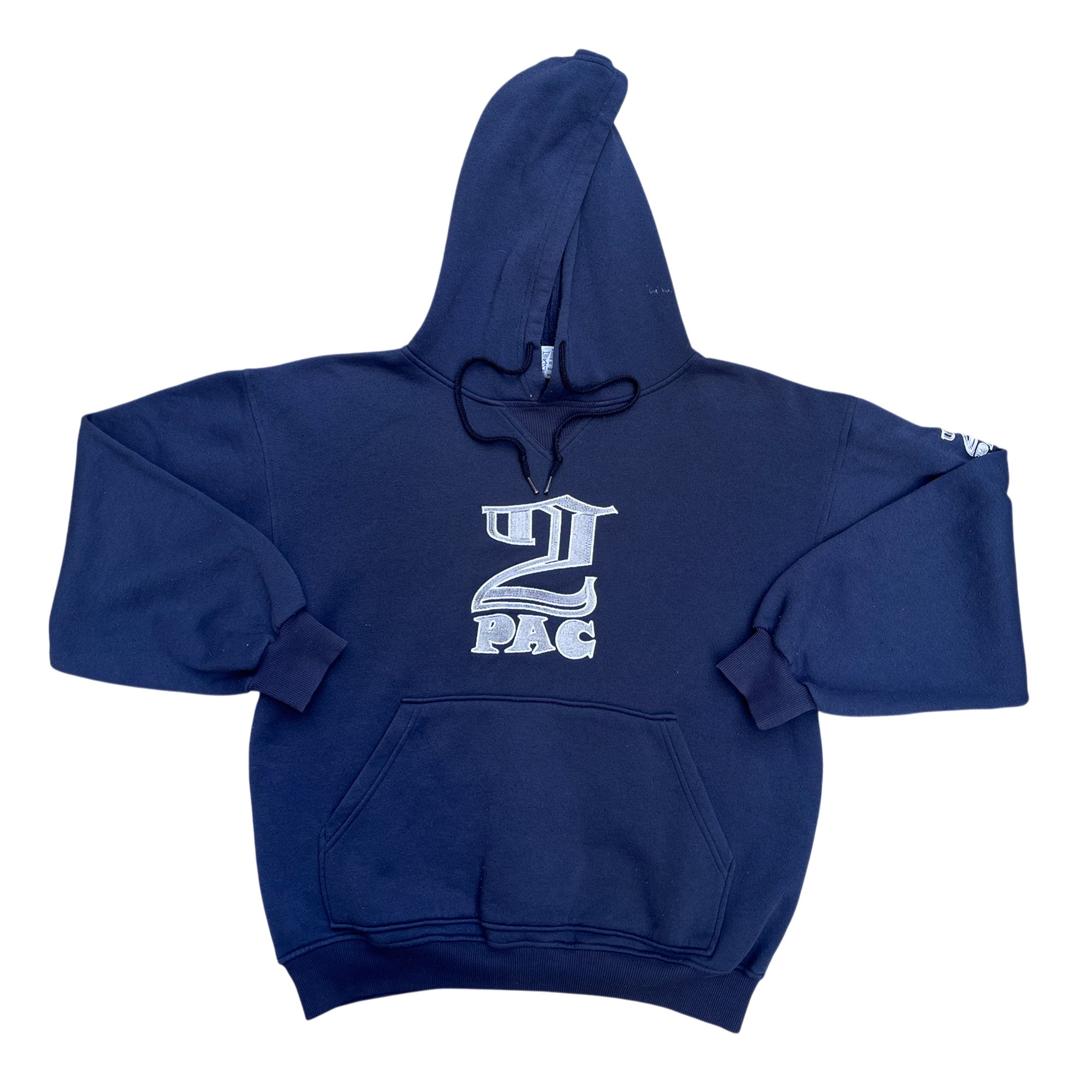 Vintage 90's 2PAC Hip Hop Embroidery Hoodie (M)