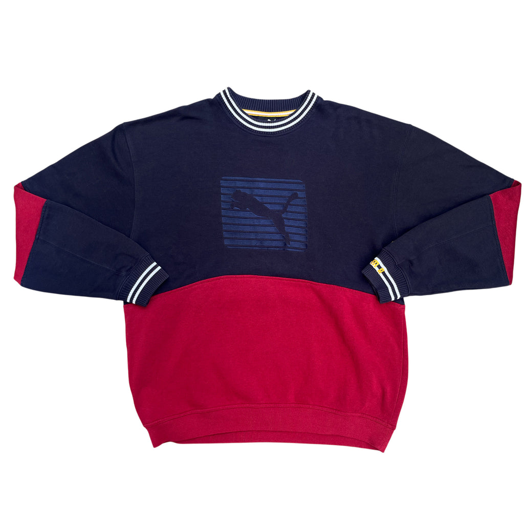 Vintage 90's Puma Box Logo Sweatshirt (L-XL)