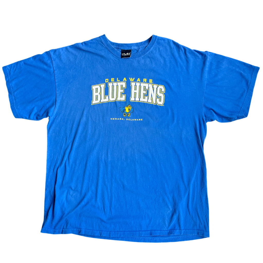Vintage 90's Blue Hens Delaware USA Graphic T-shirt (XXL)