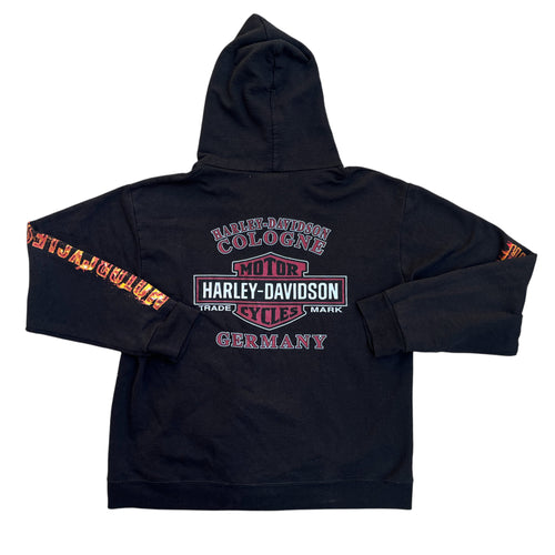 Harley Davidson Germany Flame Zip Up Hoodie (M-L)
