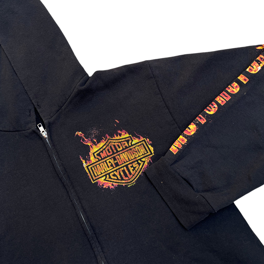 Harley Davidson Germany Flame Zip Up Hoodie (M-L)