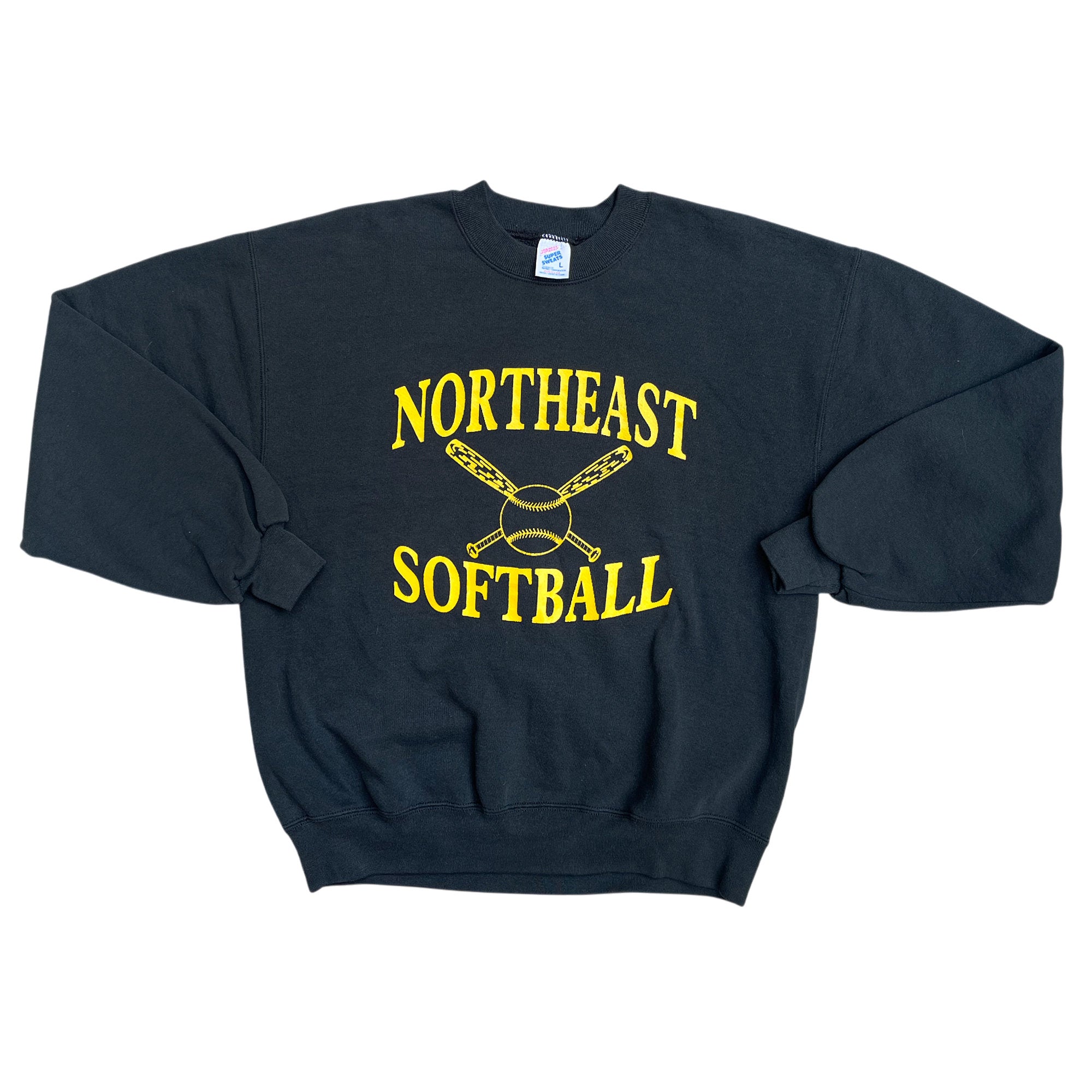 Vintage 90's Jerzees Boxy Softball Sweatshirt (L)