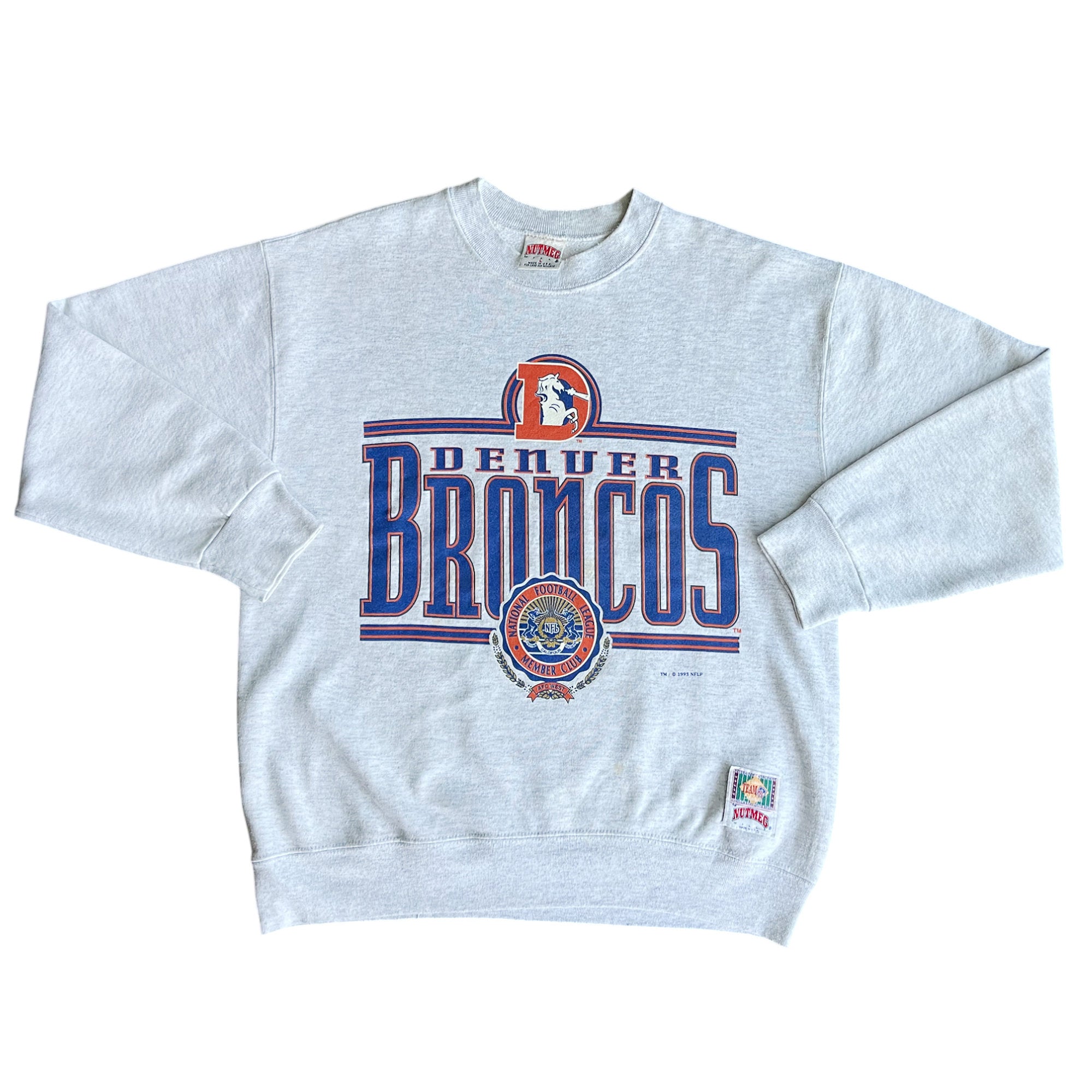 Vintage 1993 Nutmeg Boxy Broncos Crewneck (L)