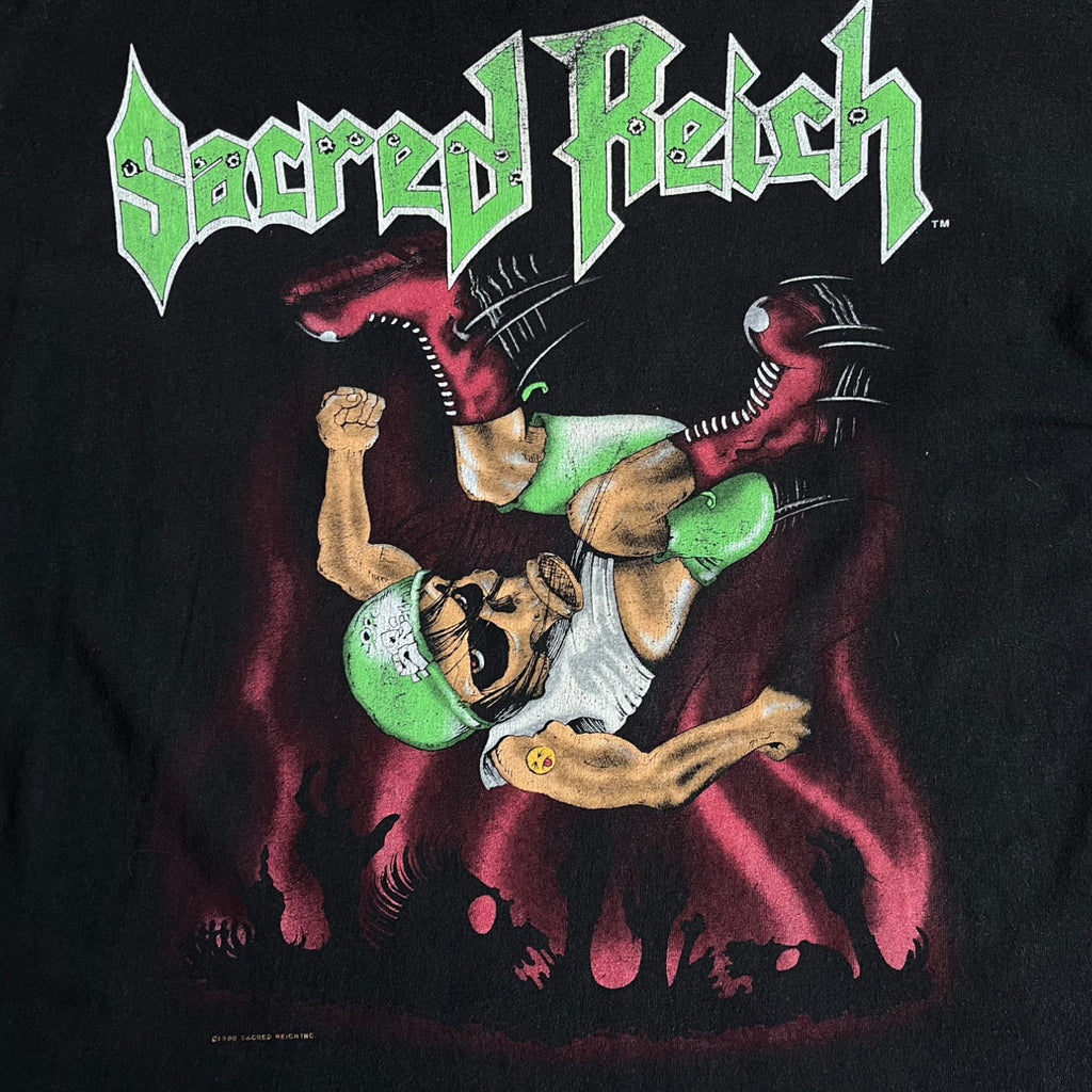 Vintage 1990 Sacred Reich World Tour Thrash Metal T-shirt (XL)