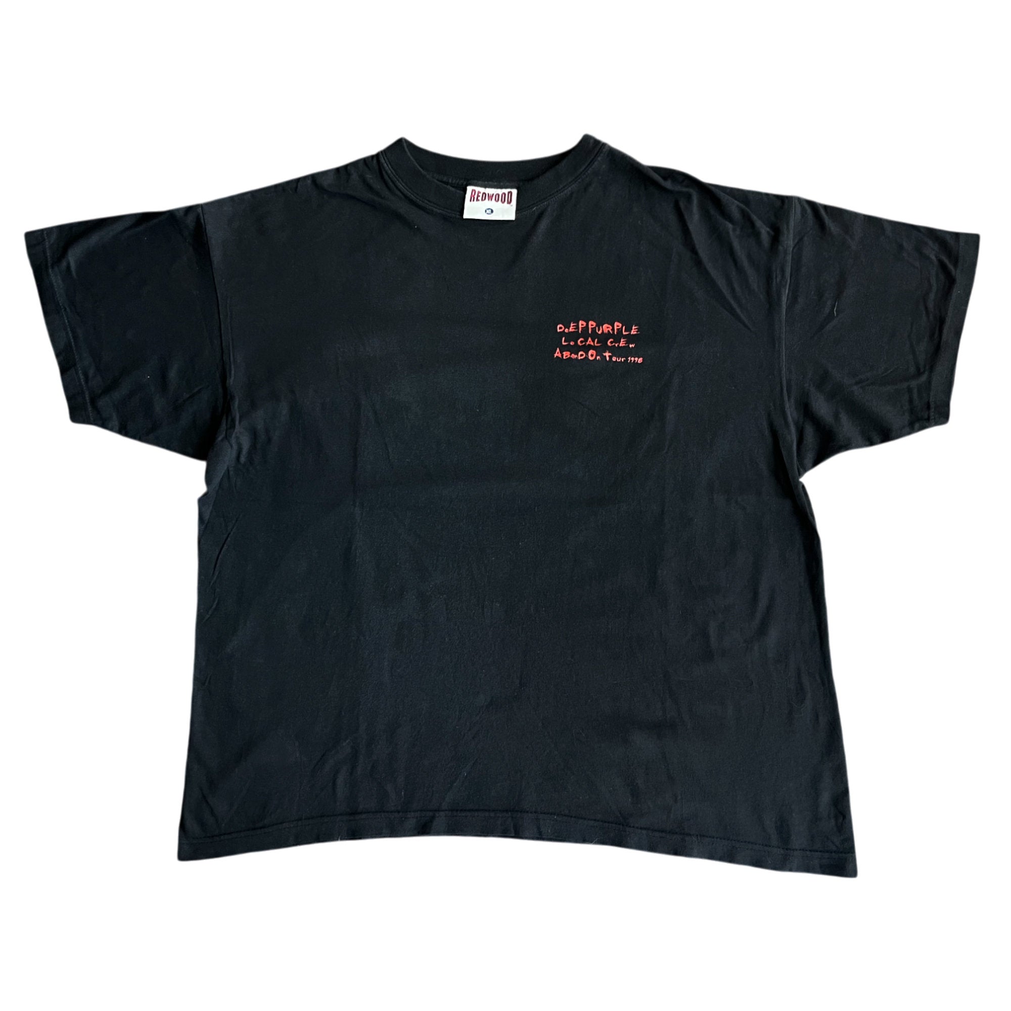 Vintage 1998 Deep Purple Abandon Tour Local Crew Rare T-shirt (XL)