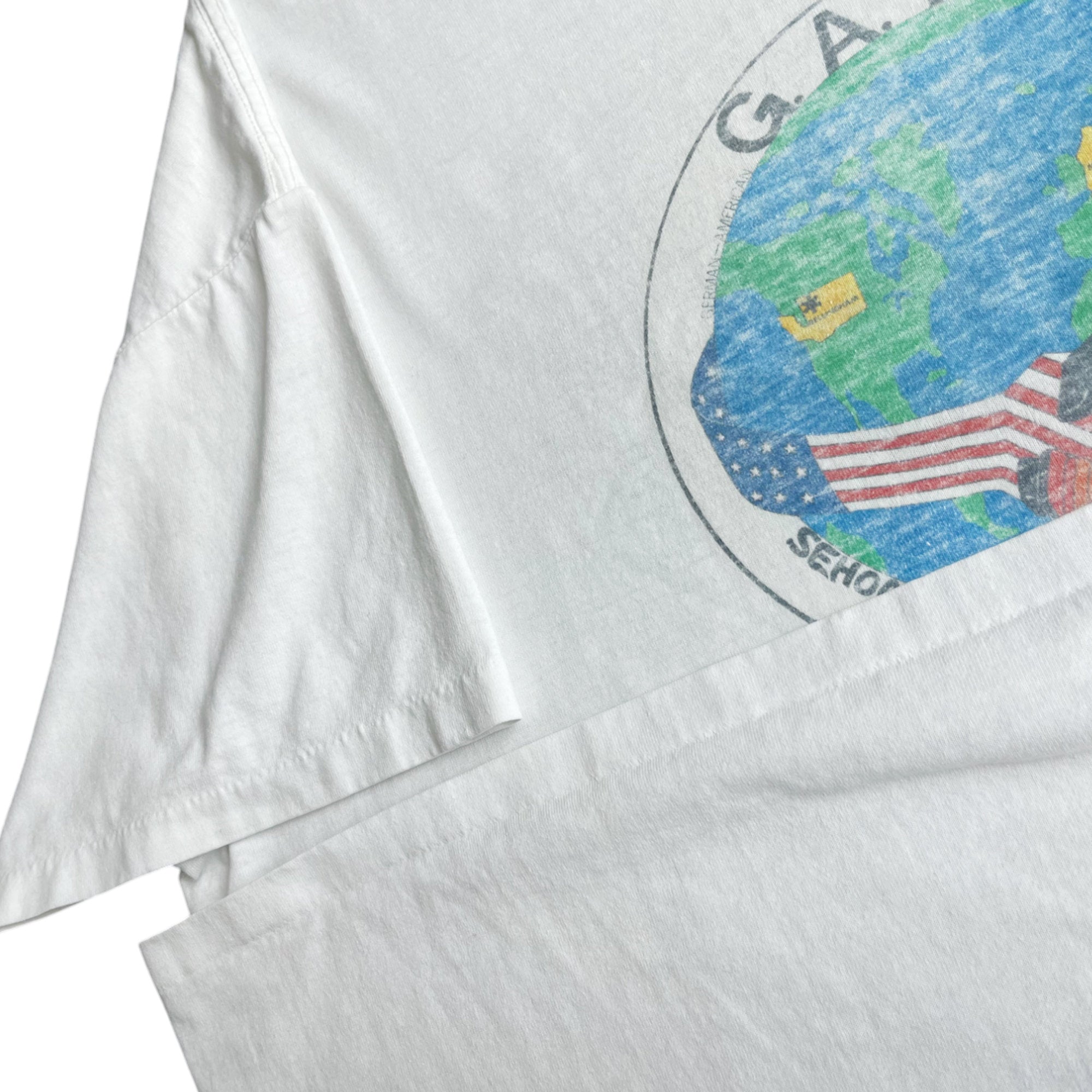 Vintage 1992 Oneita Ernst Mach Planet Graphic T-Shirt (XL)