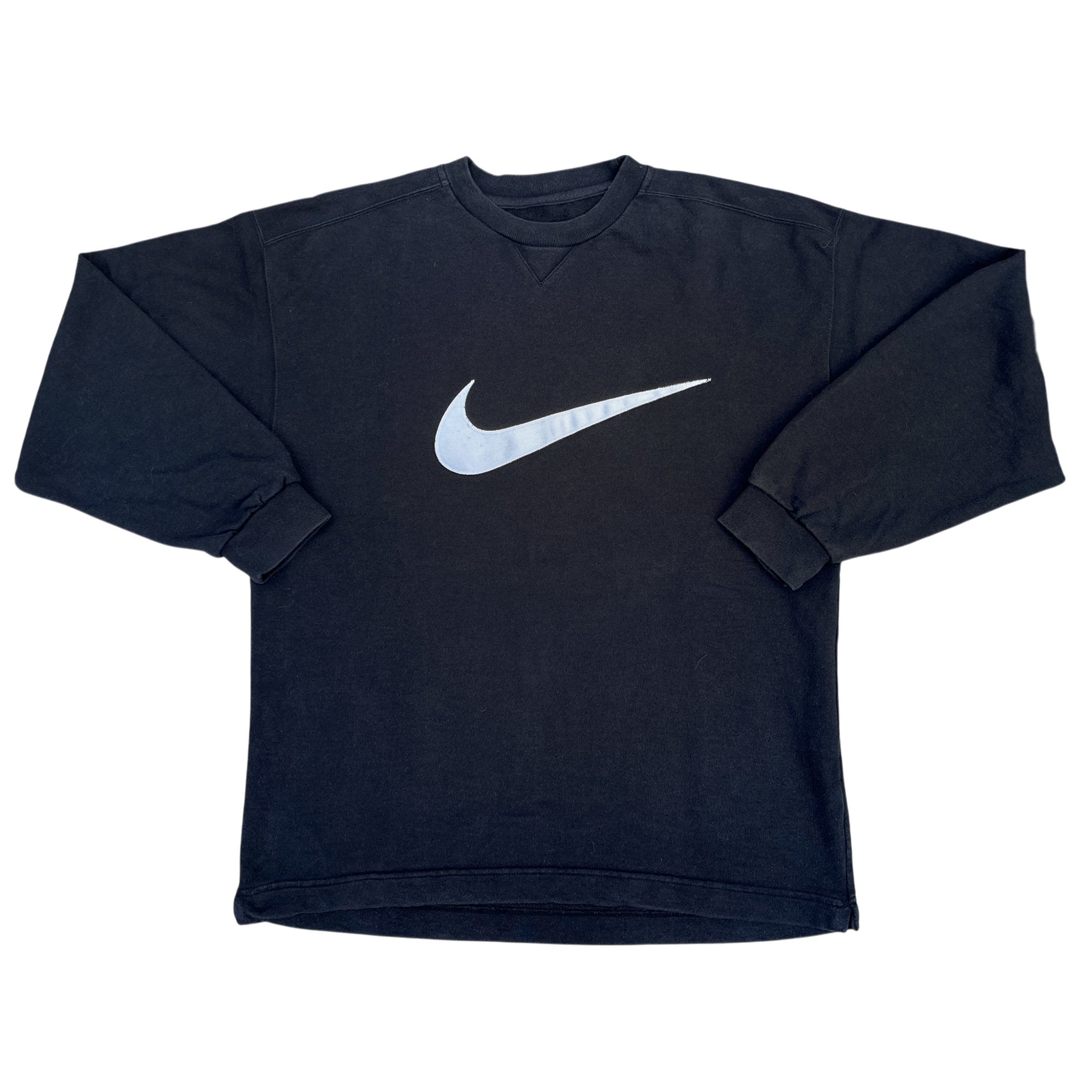 Vintage 90's Nike Big Swoosh Embroidery Crewneck (XL)