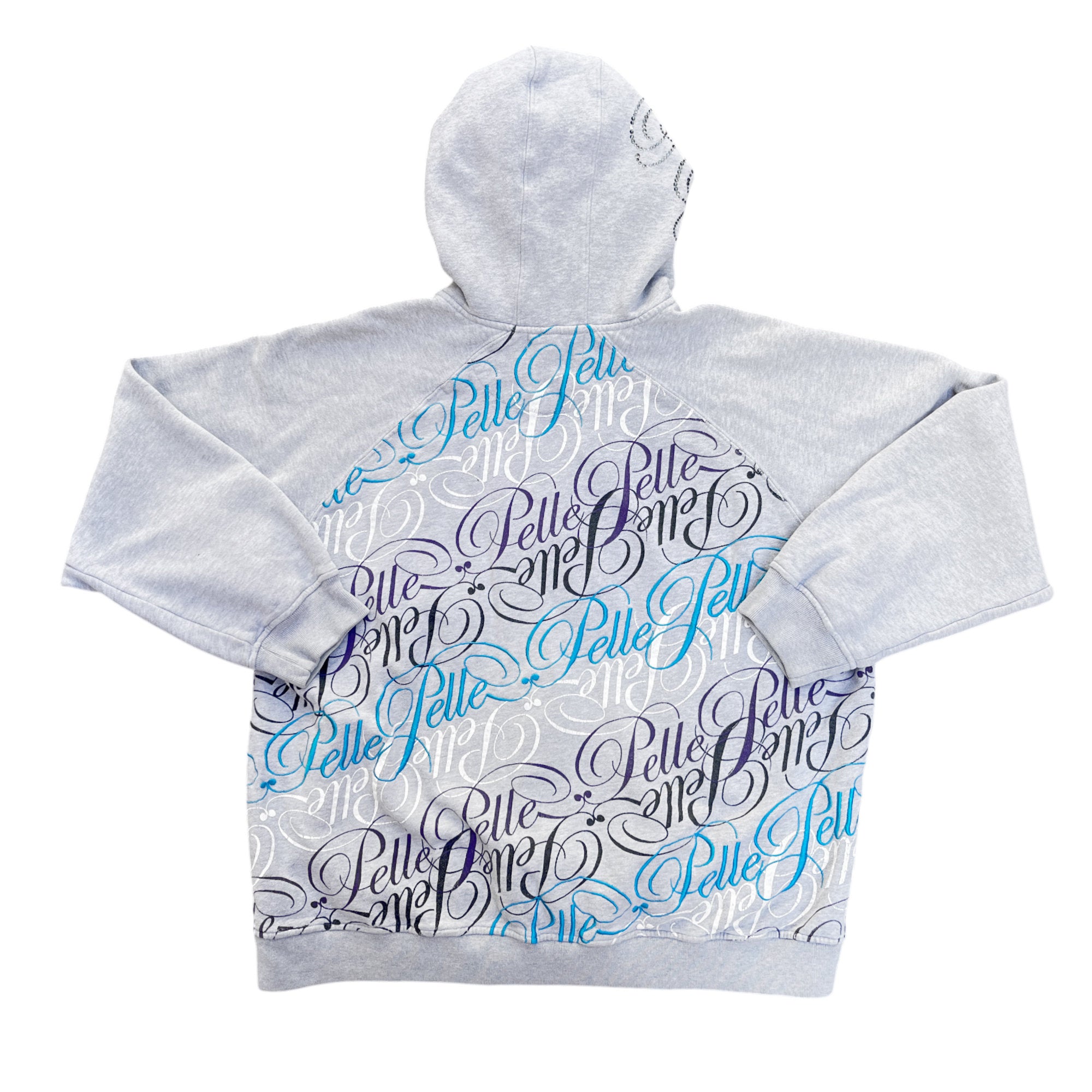 Y2K Boxy Pellepelle Hip Hop Zip Up Hoodie (XL)