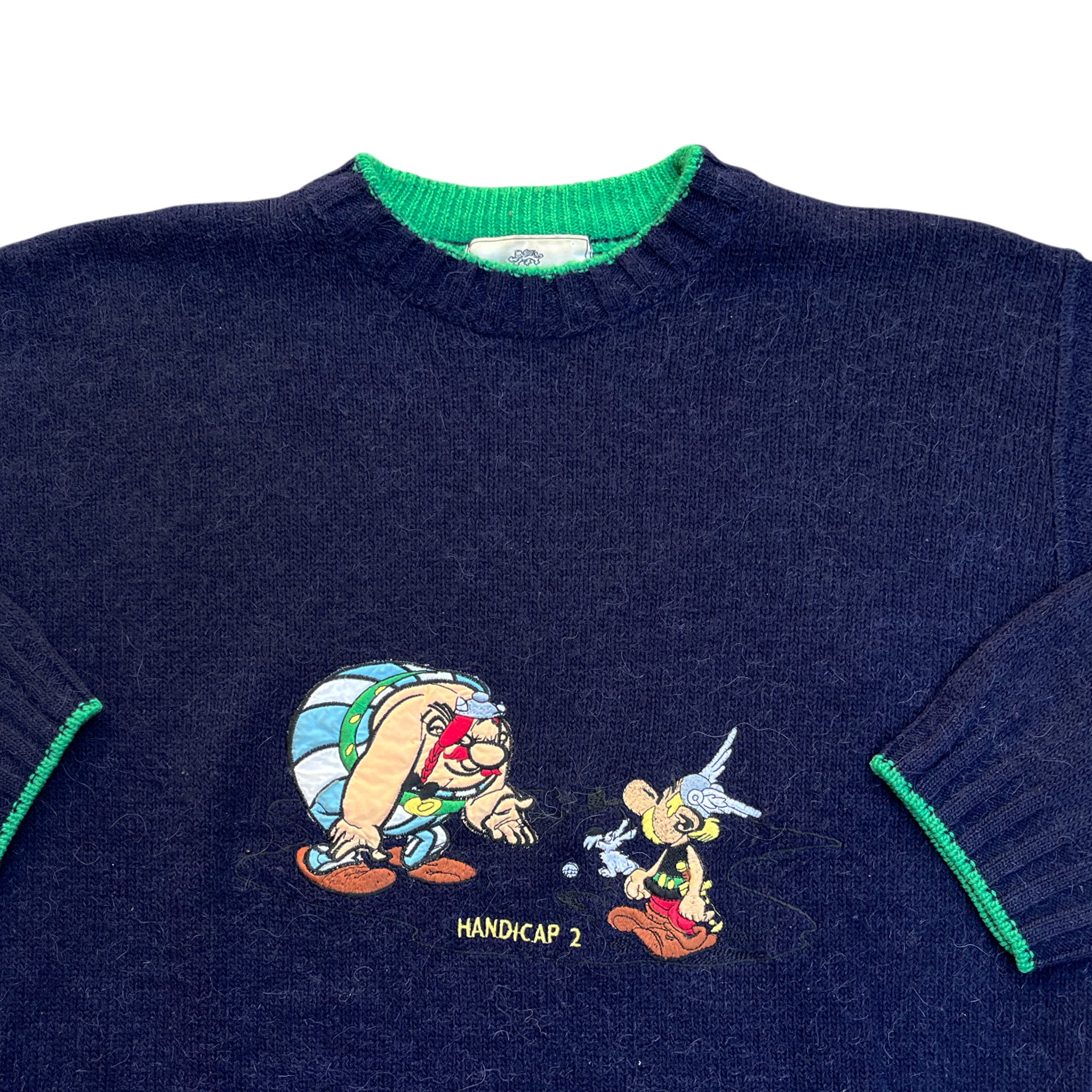Vintage 90's Asterix and Obelix Wool Sweater (L)